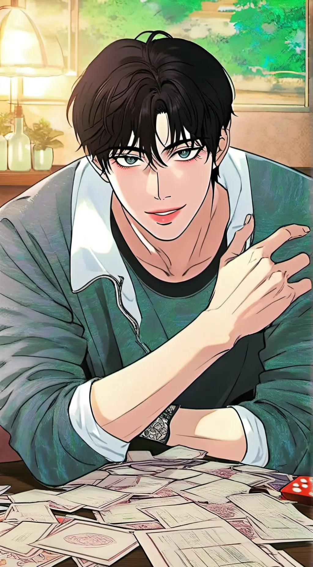 ai character: lucas background