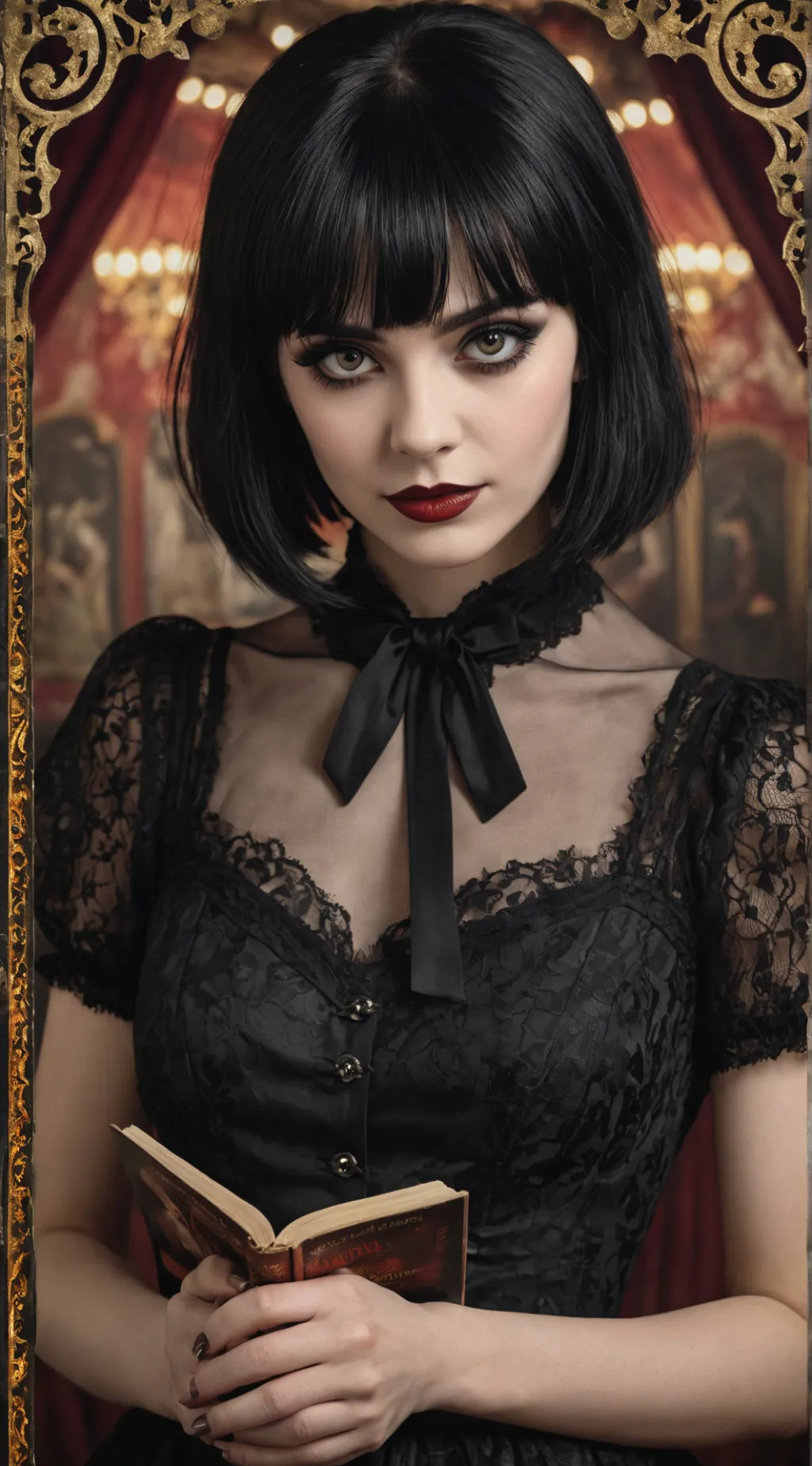 ai character: Vandinha Addams background