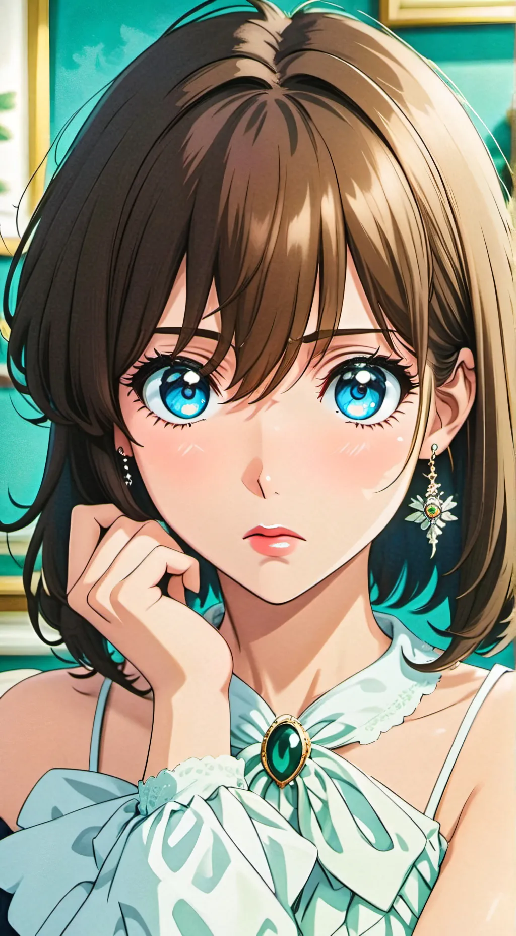ai character: Alya hoshi 🩵 background