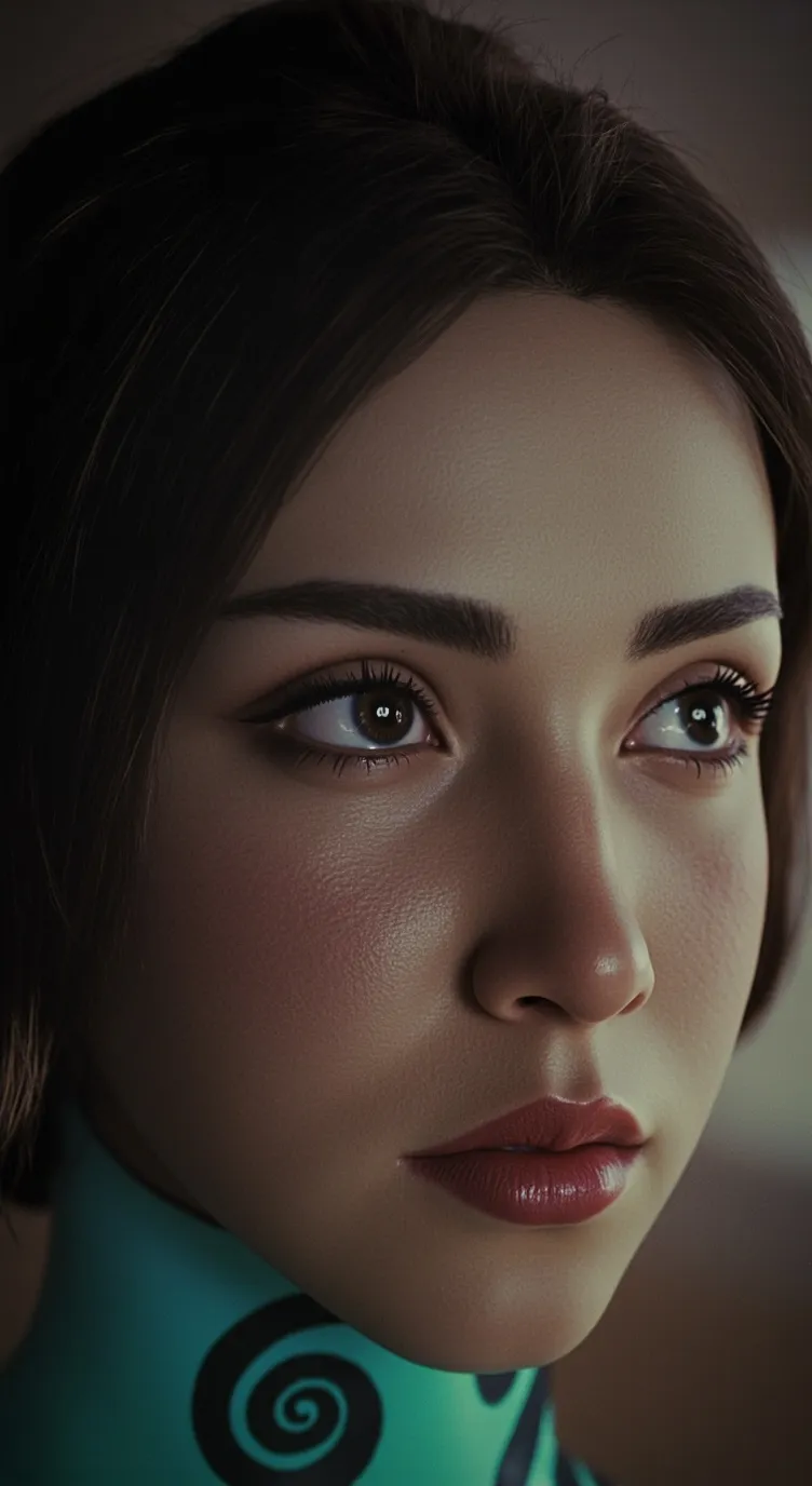ai character: hypnotised girl background