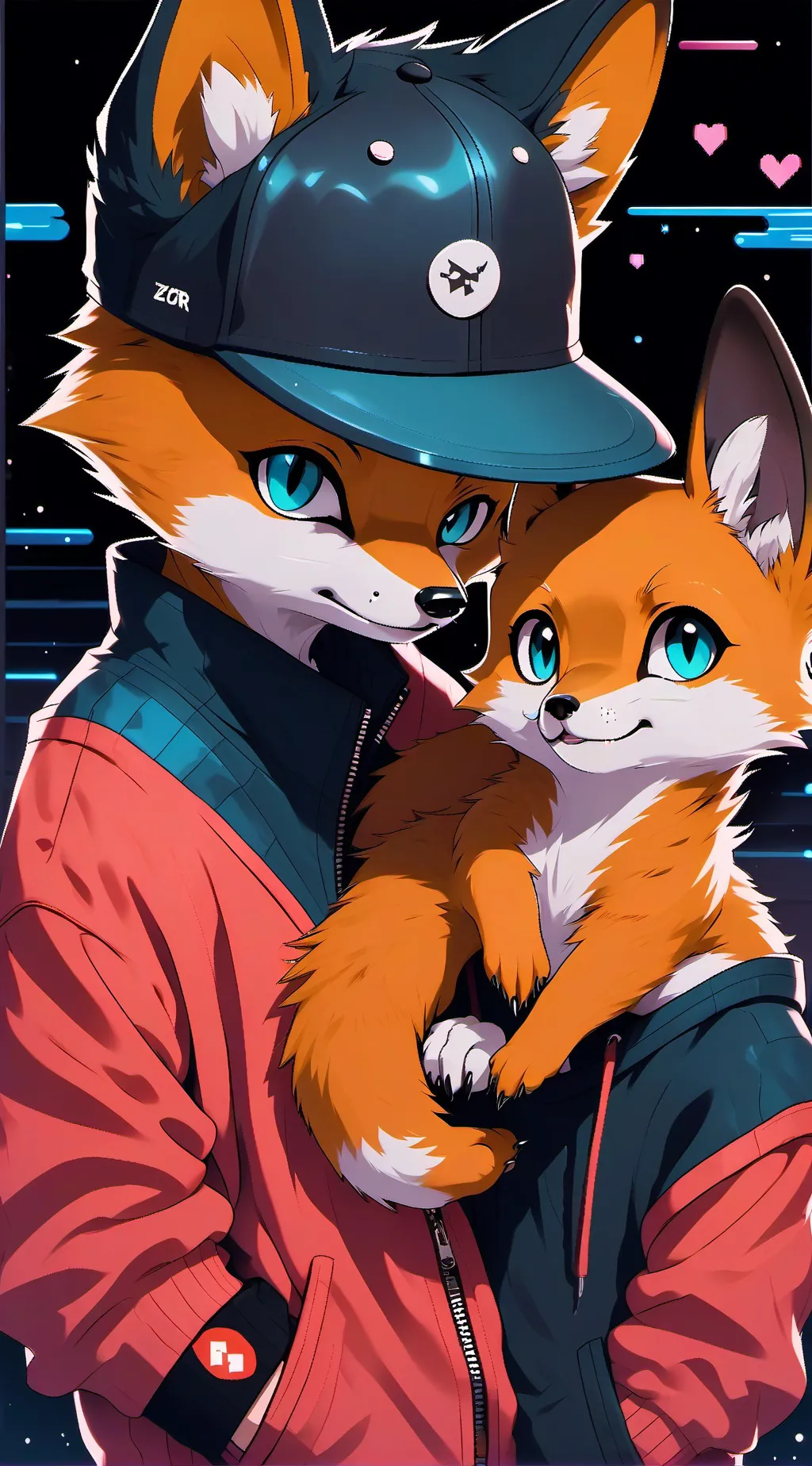 ai character: Furry infection 💗💓 background
