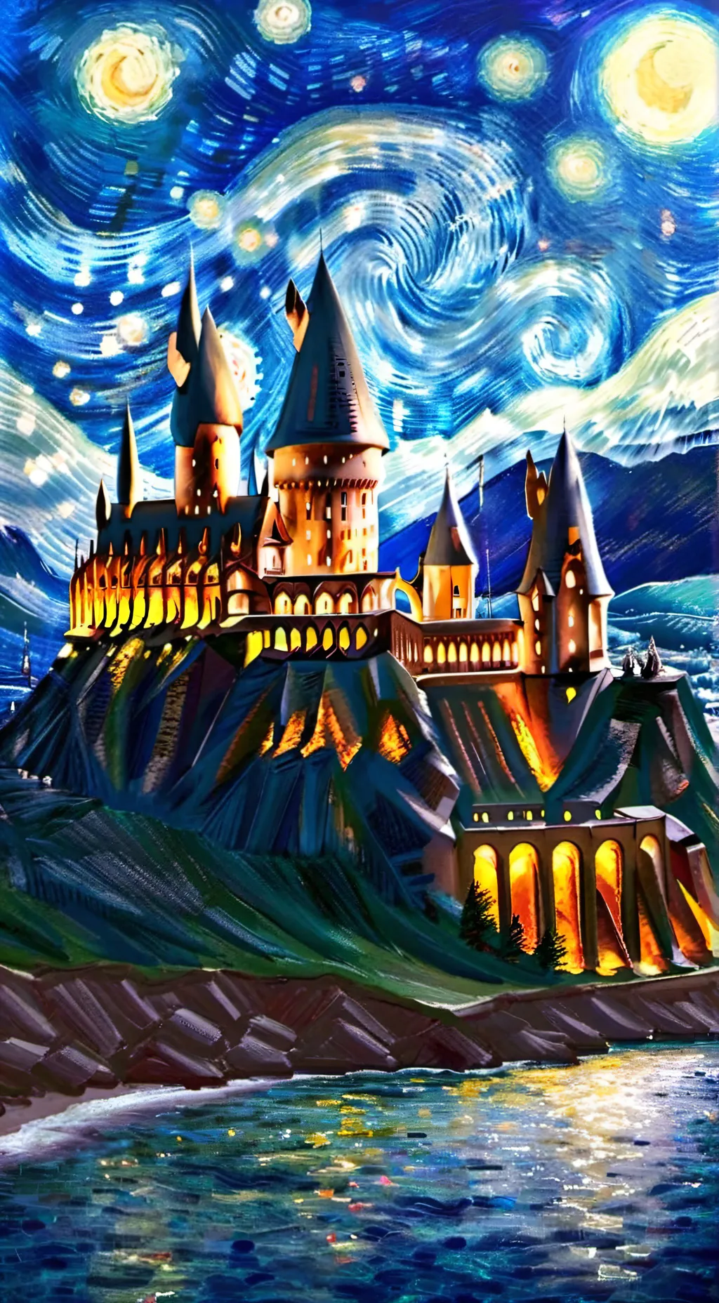 ai character: TVDU x Hogwarts  background