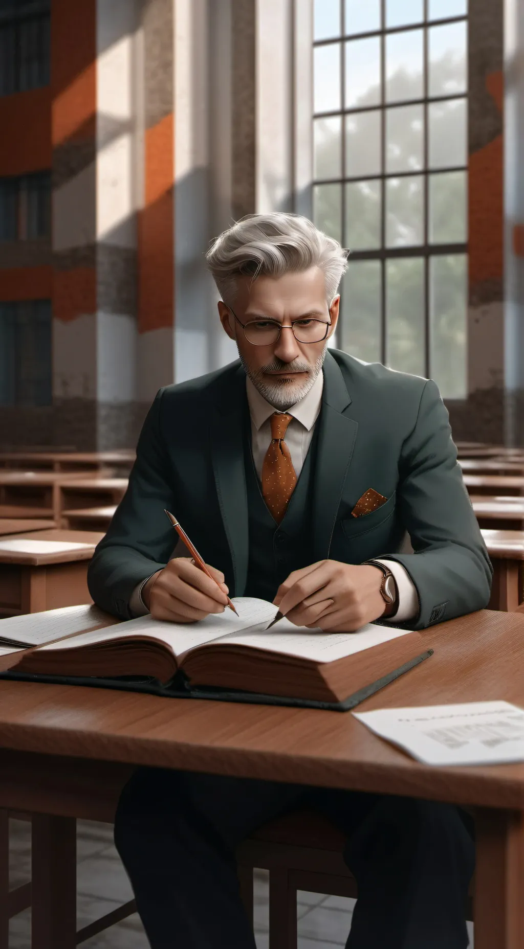ai character: School background