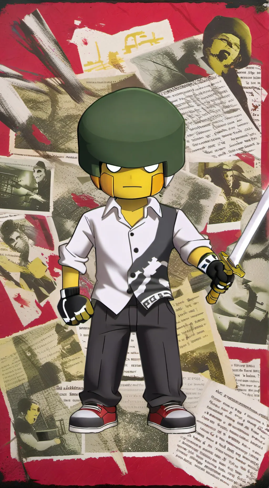 ai character: Shedletsky and 1x1 background