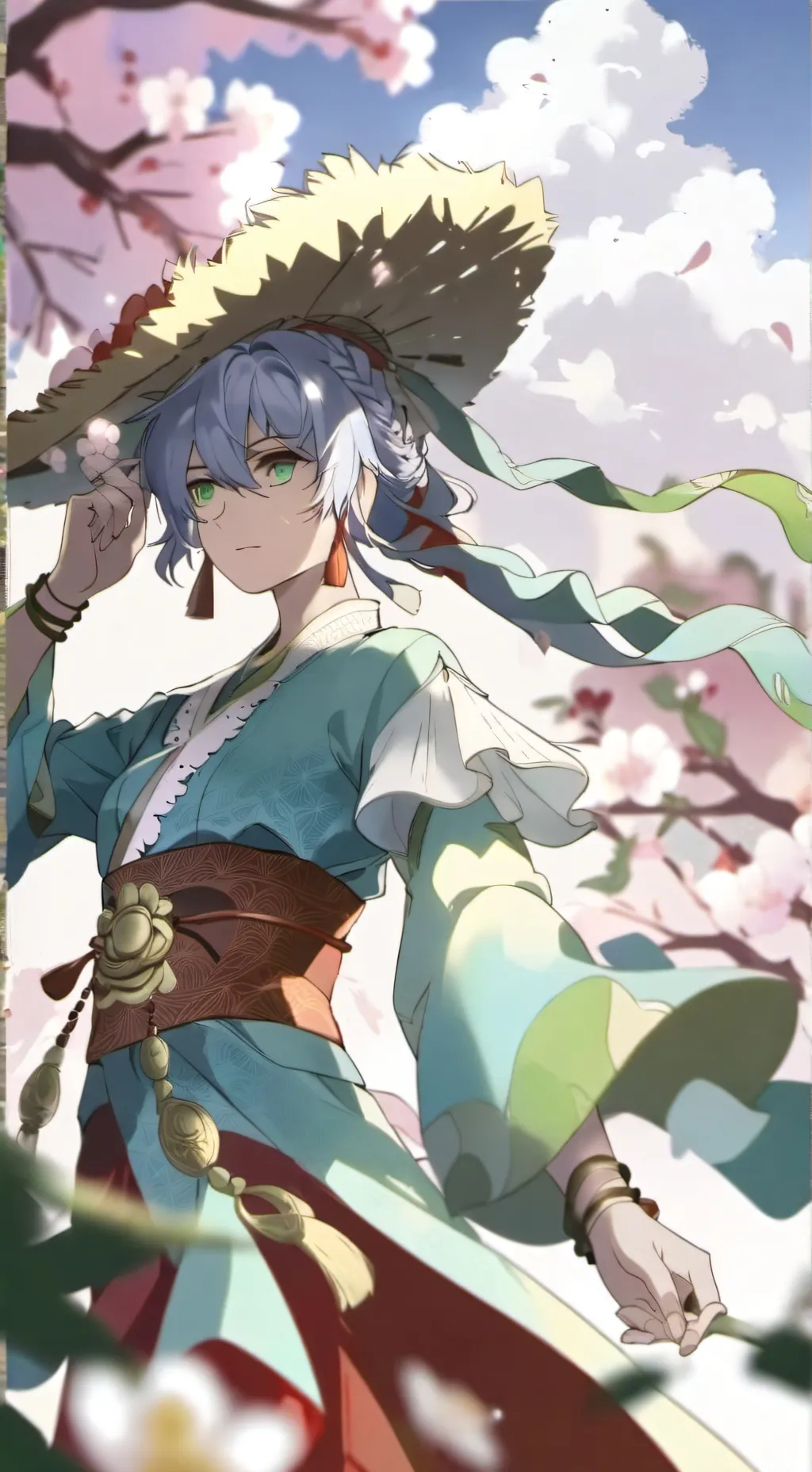 ai character: genshin liyue  background