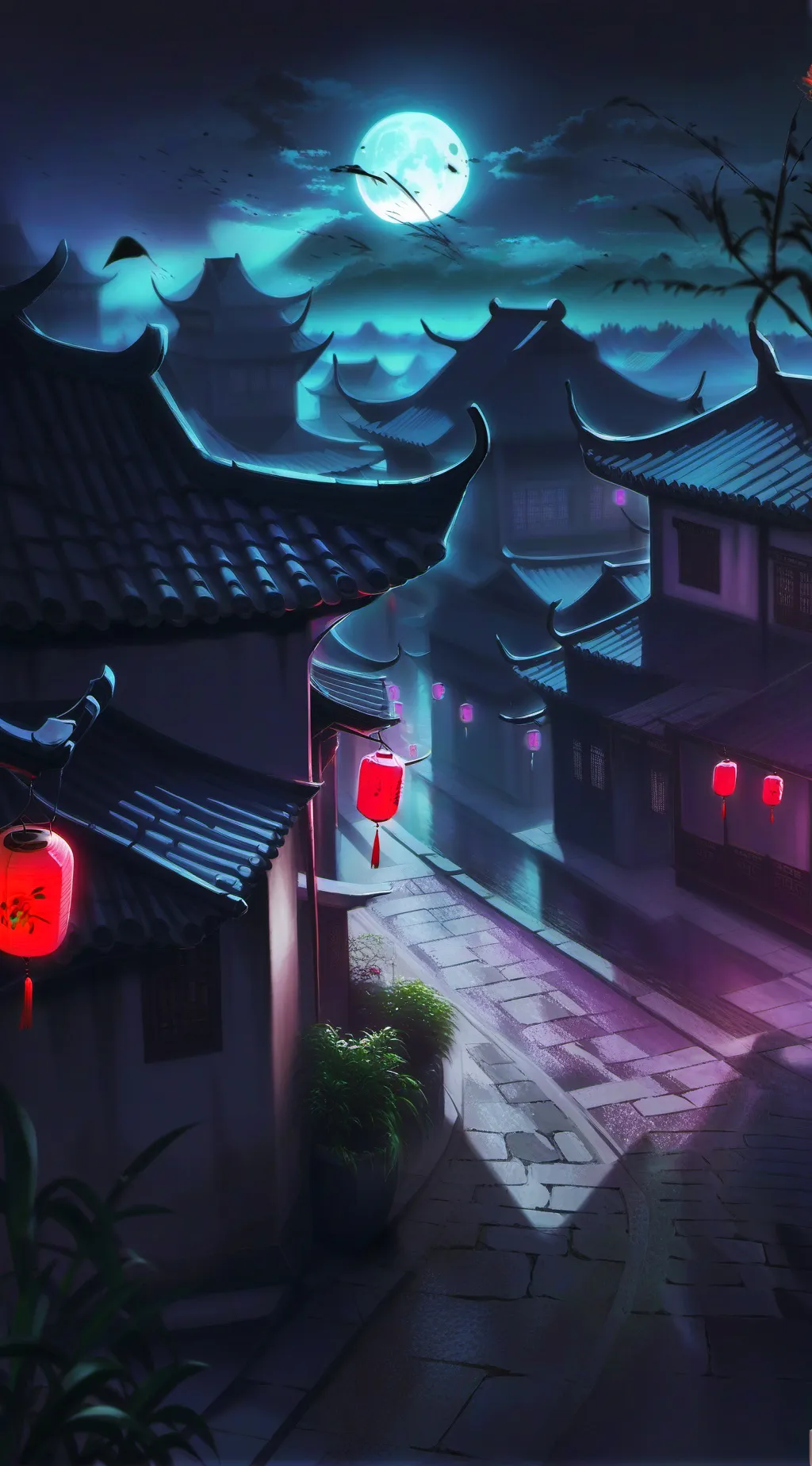 ai character: Chinese Ghosts background