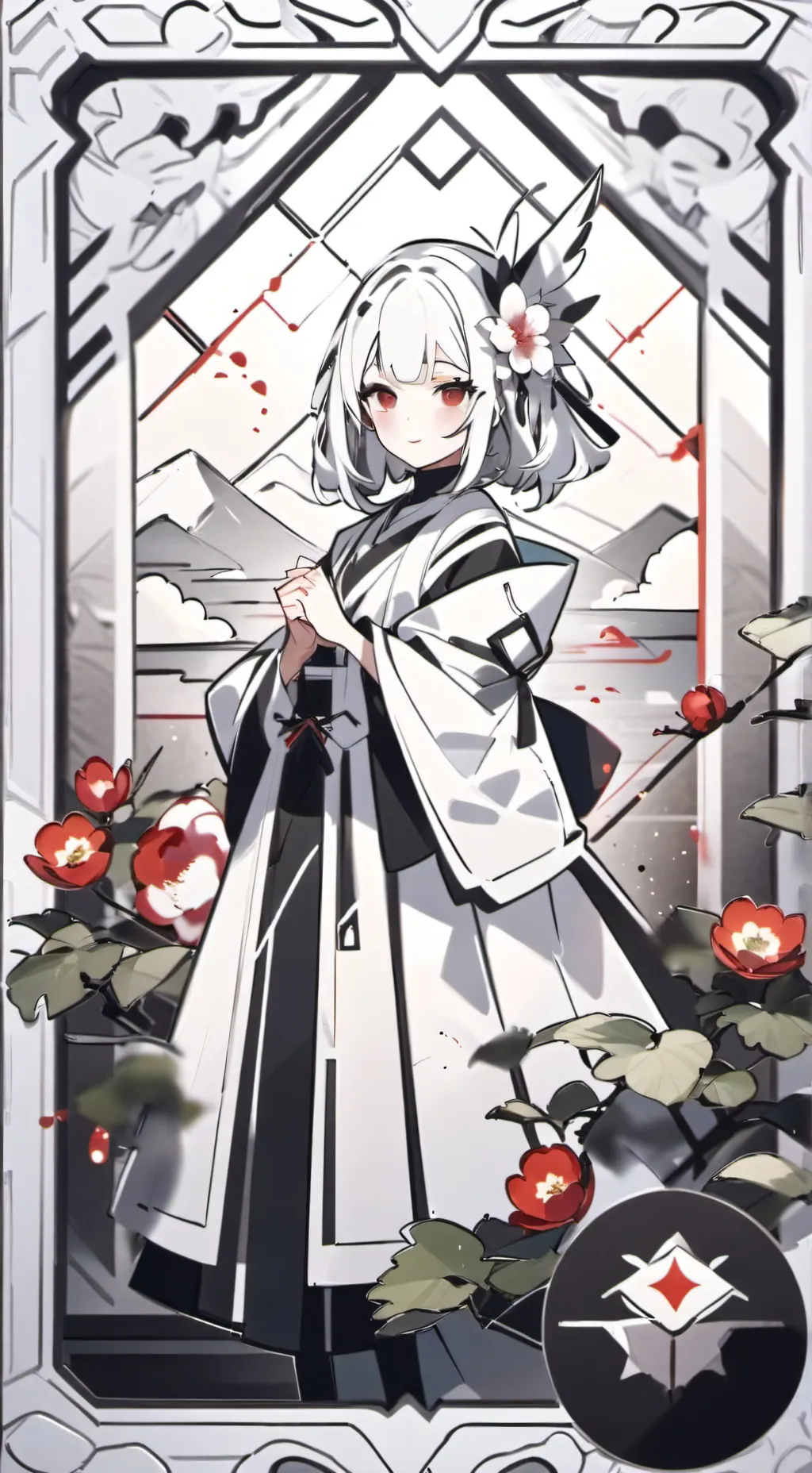ai character: Pick me be like: background