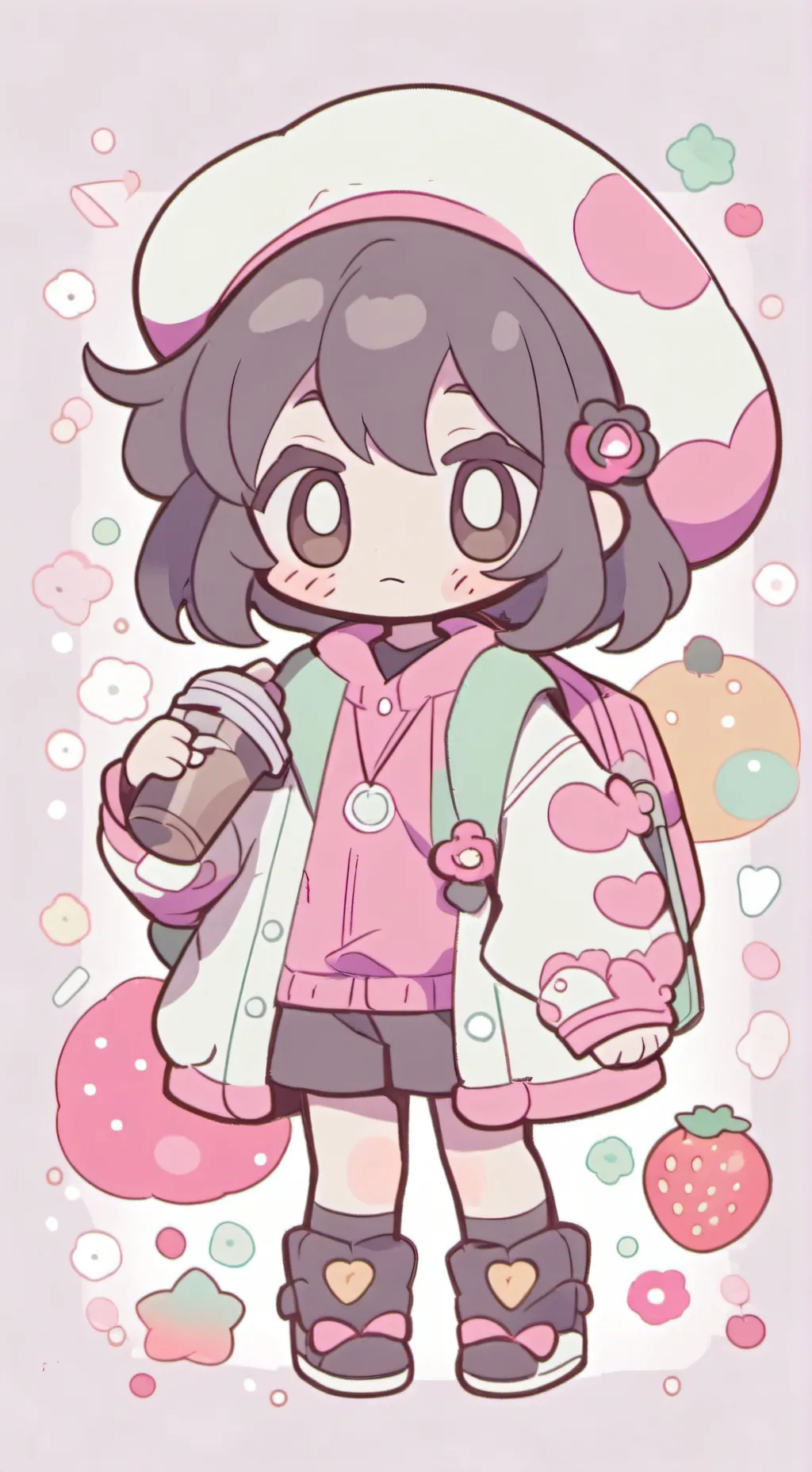 ai character: 🌙moonflower🌸 background