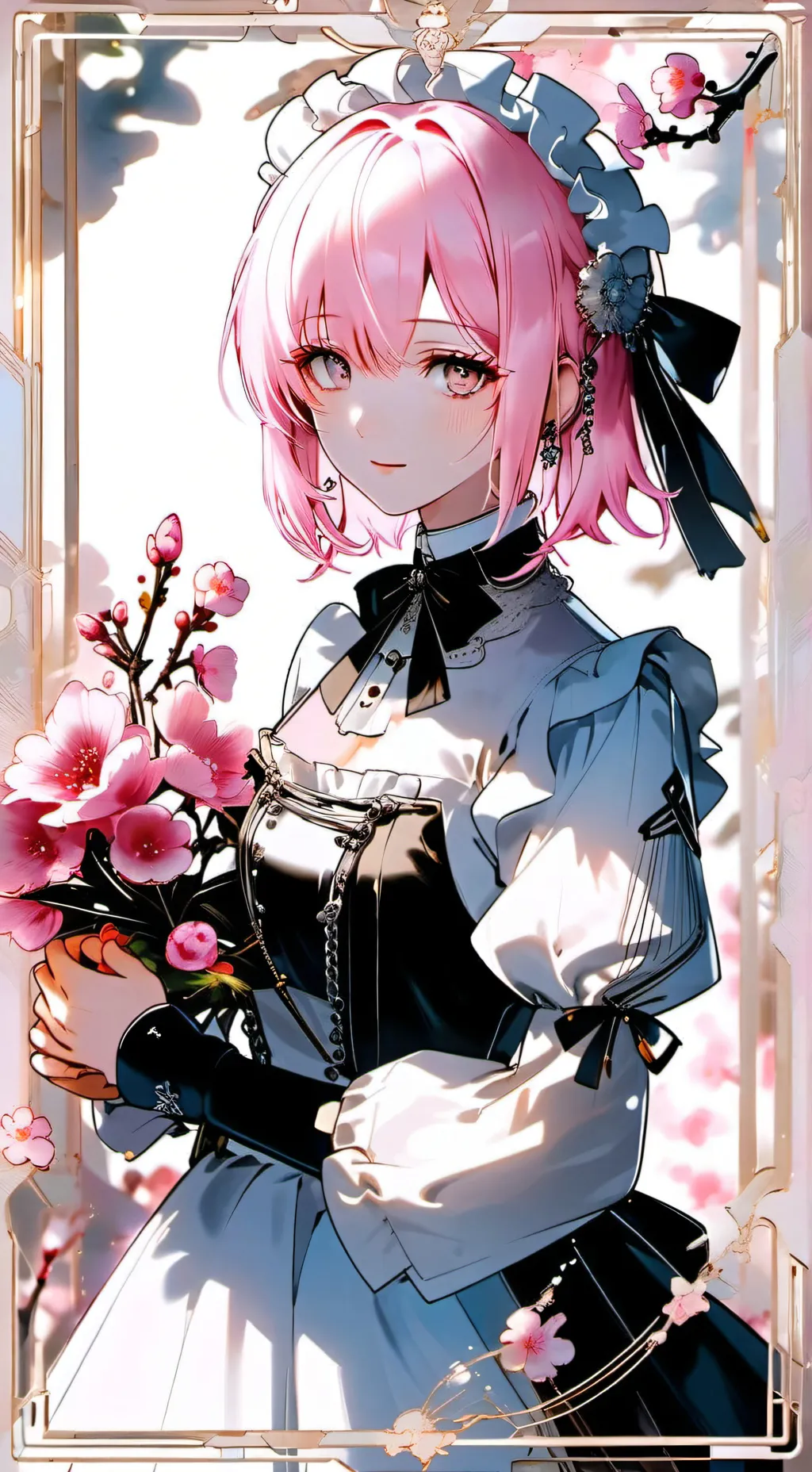 ai character: Lavender background