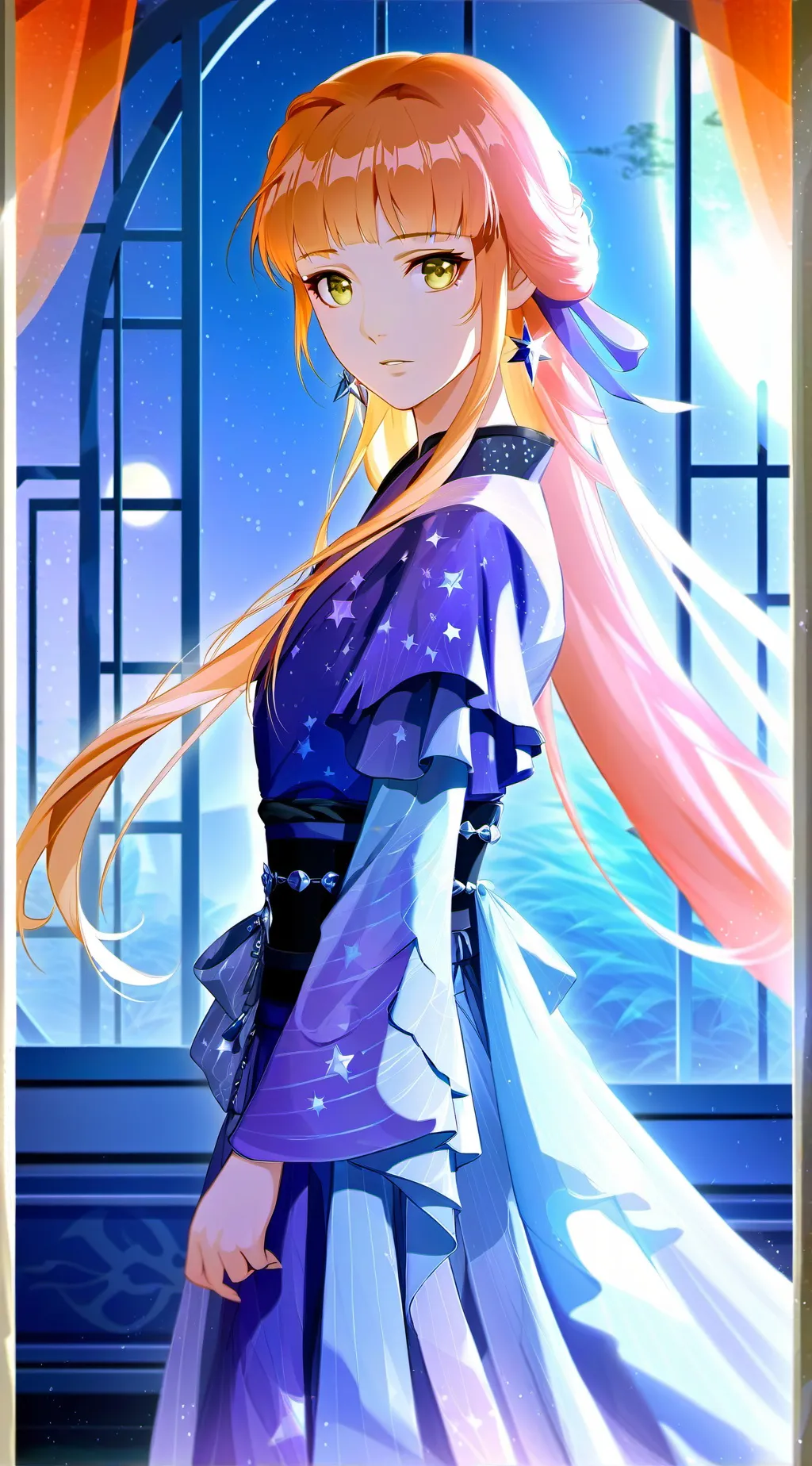 ai character: Haru ki (star ⭐)  background