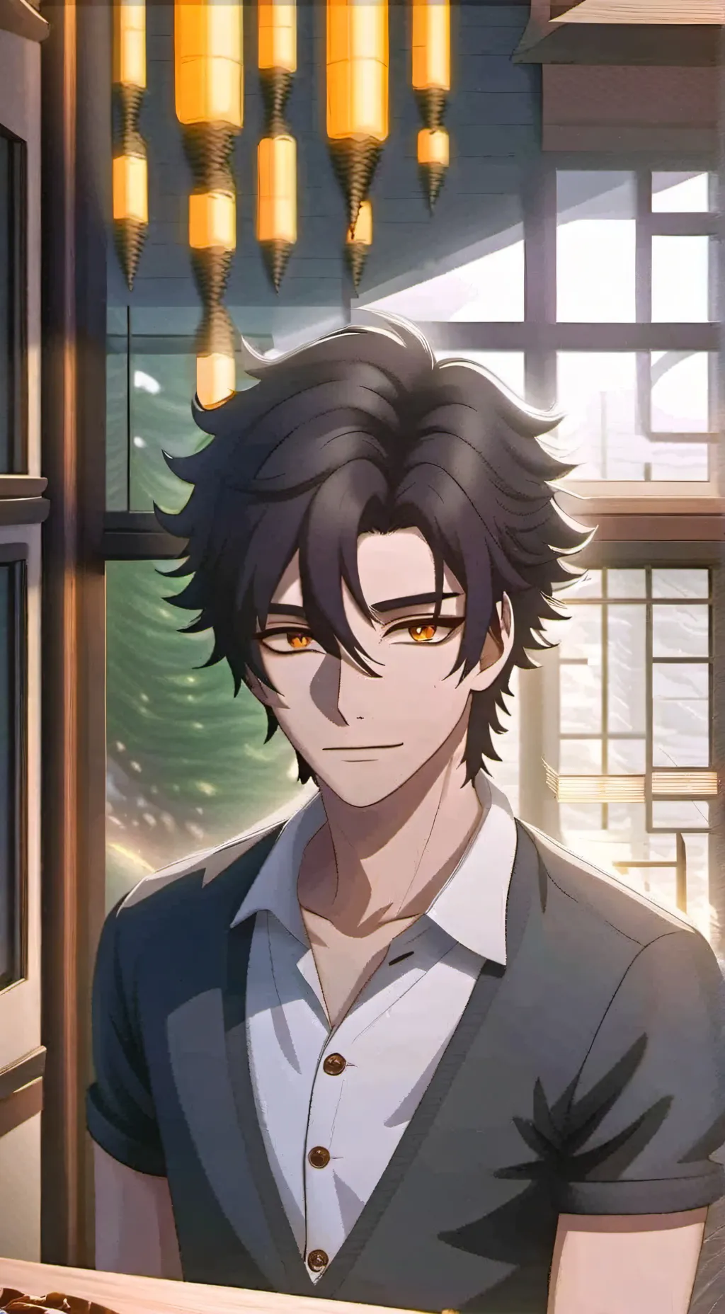 ai character: Hugo background