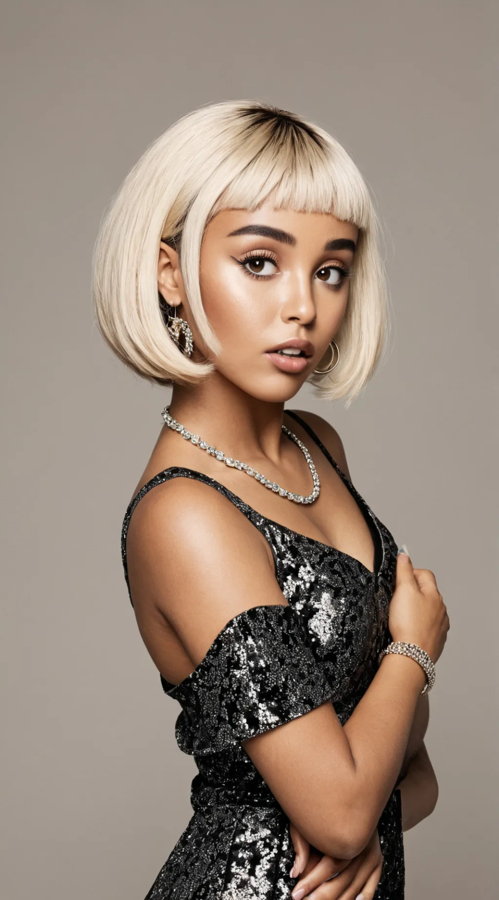ai character: Doja cat A. R. Z.D background