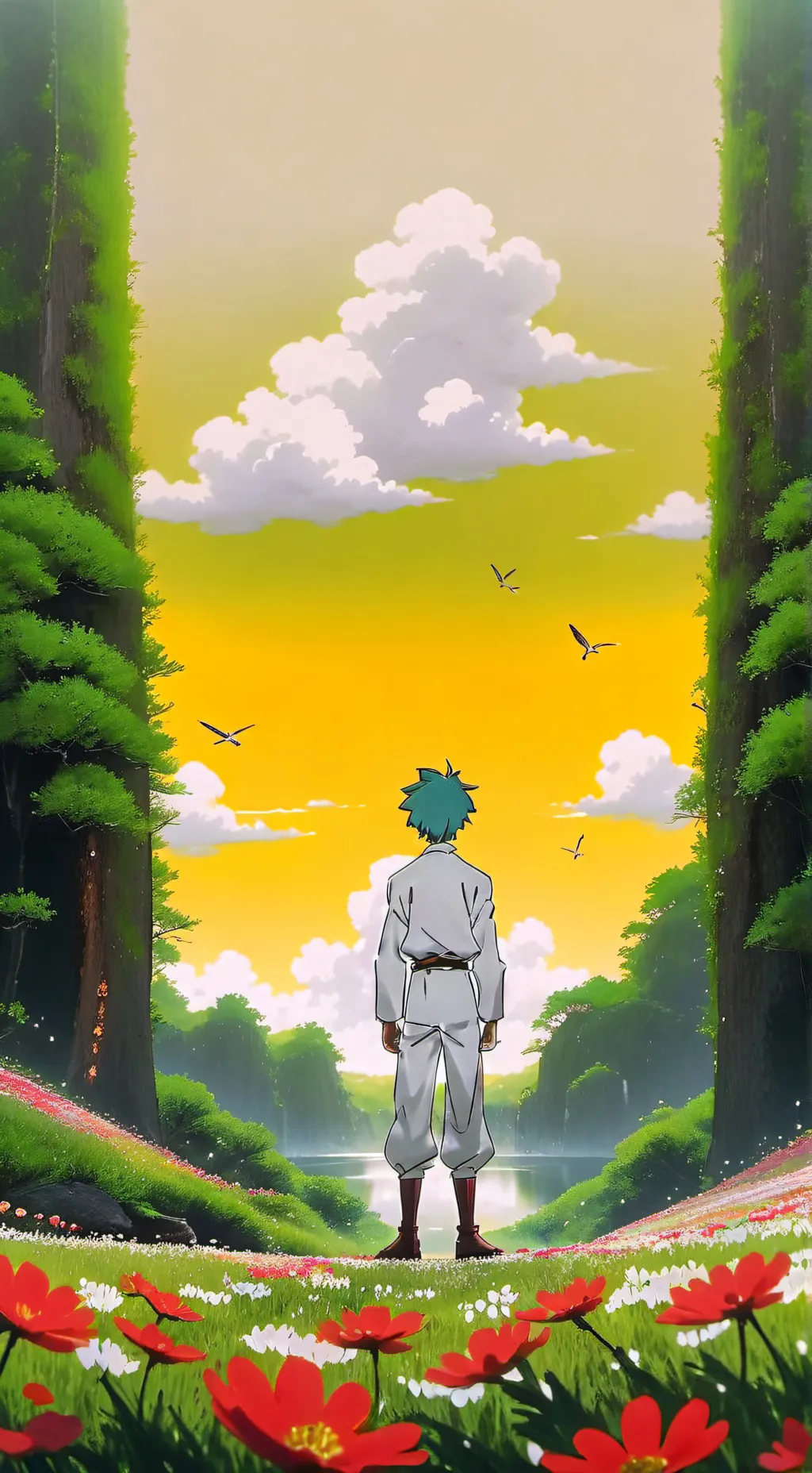 ai character: MHA VACANCES background