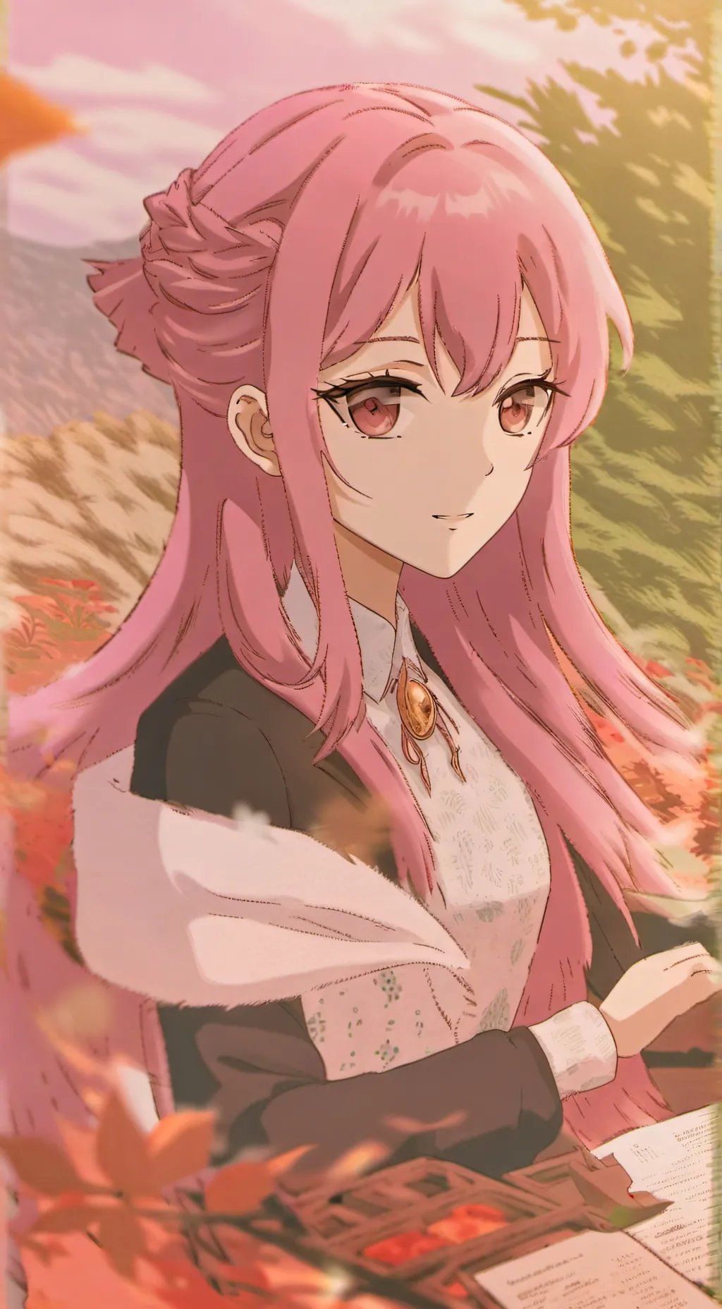 ai character: Emi mizuki  background