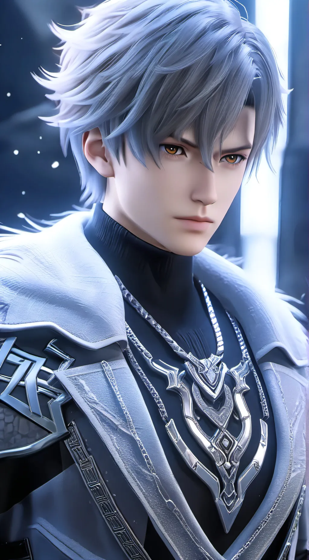 ai character: N.D.R.dawn background