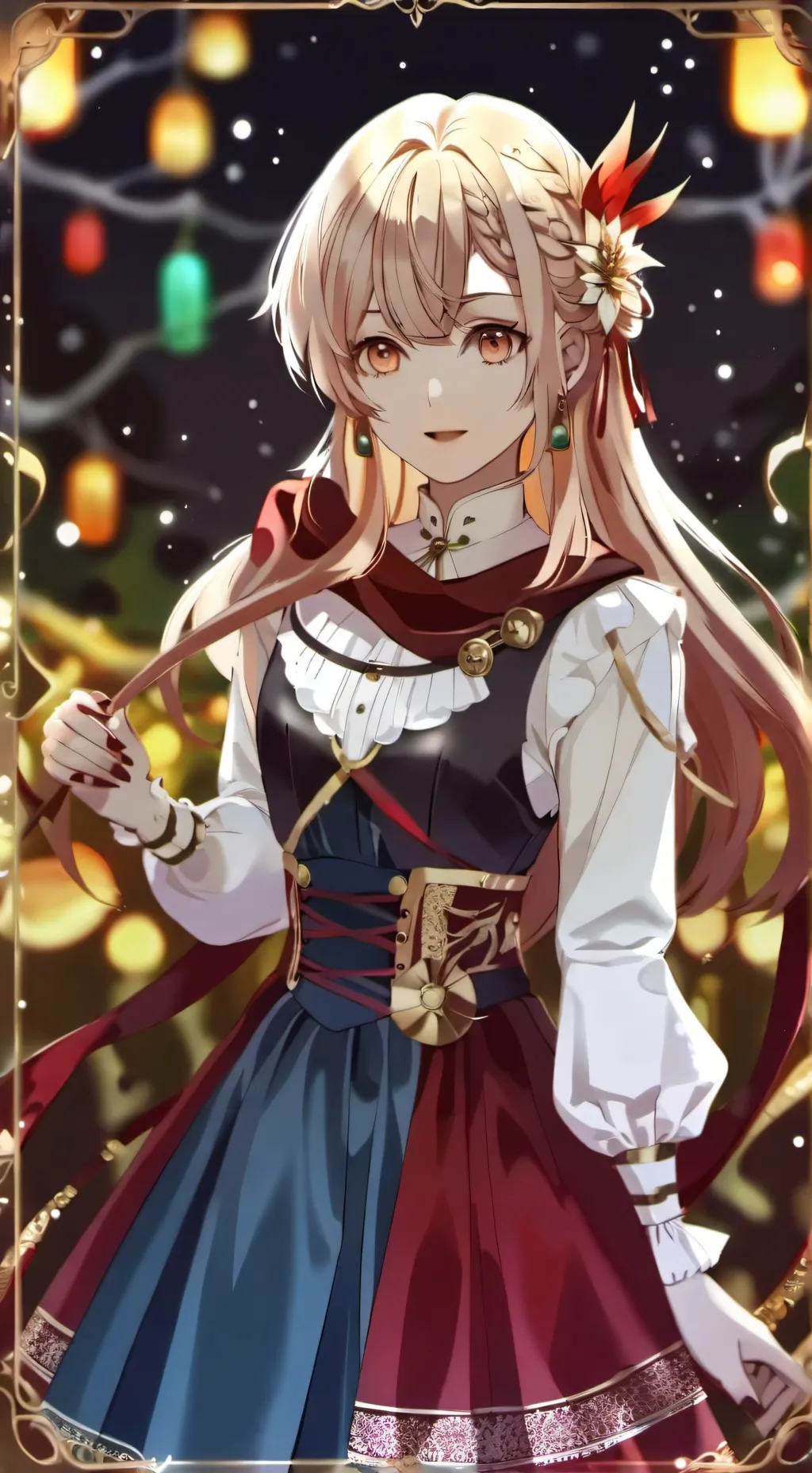 ai character: Wet horn girl background