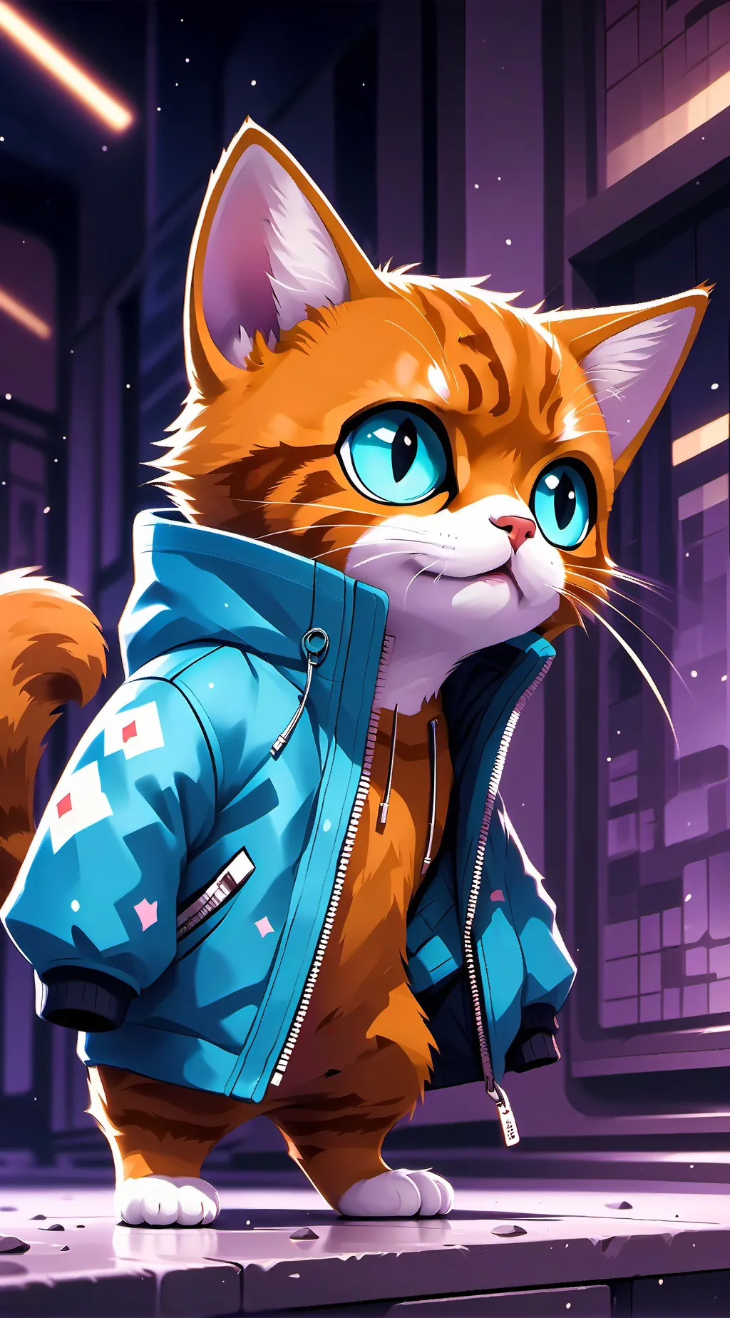 ai character: DW brat😃👍 background