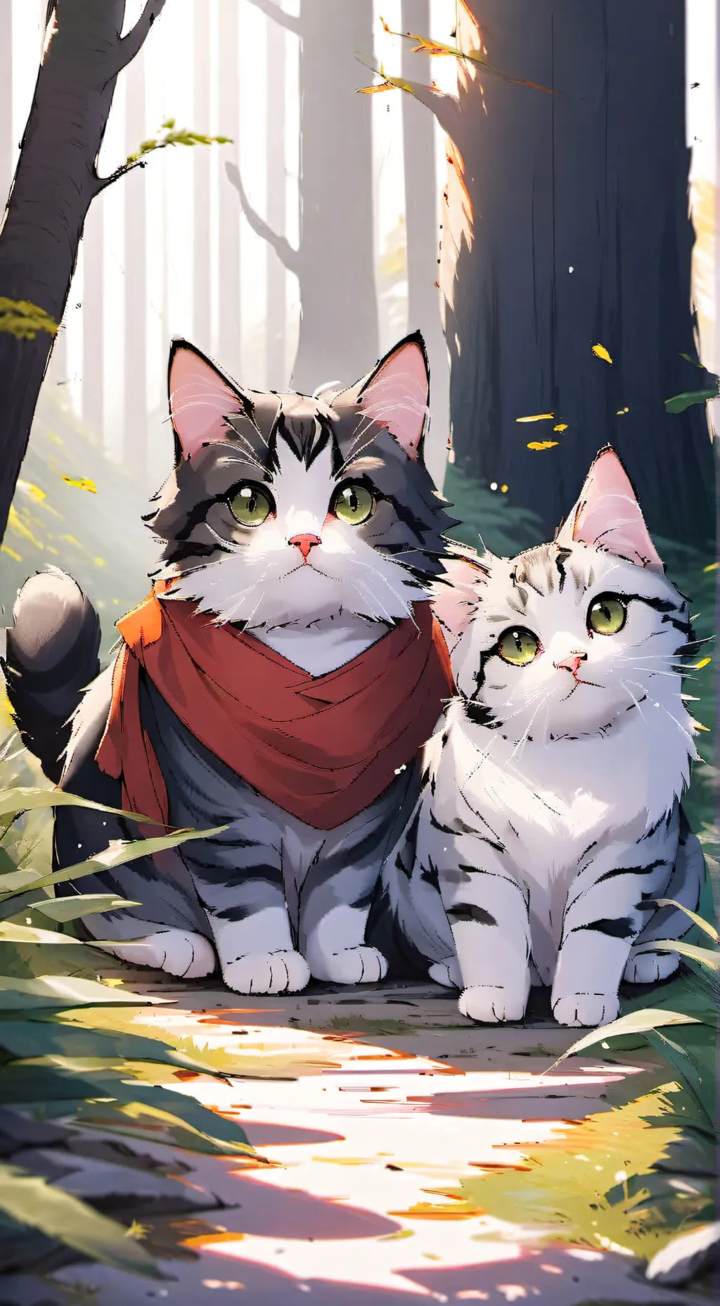 ai character: lost cats... background