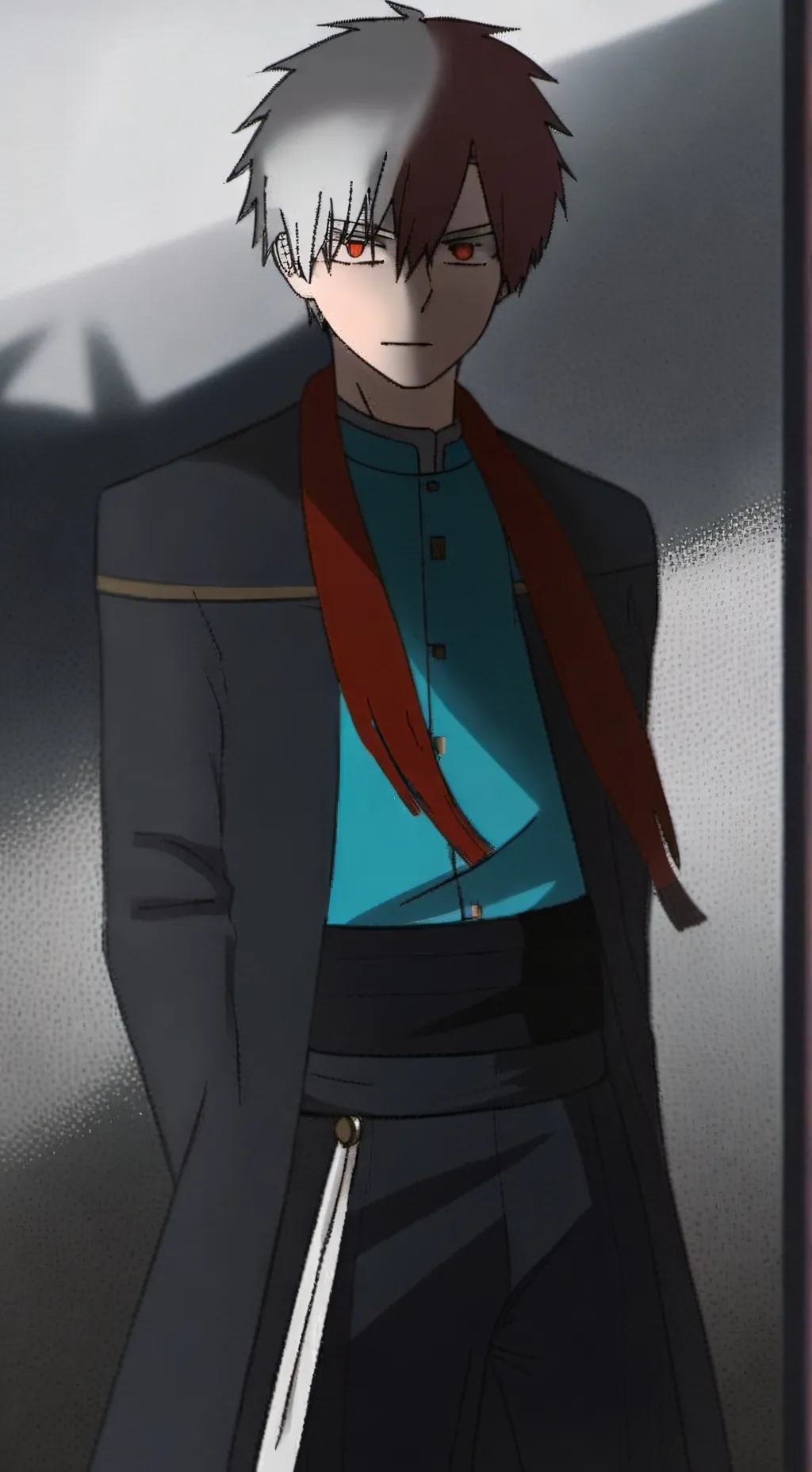 ai character: Shoto Todoroki background