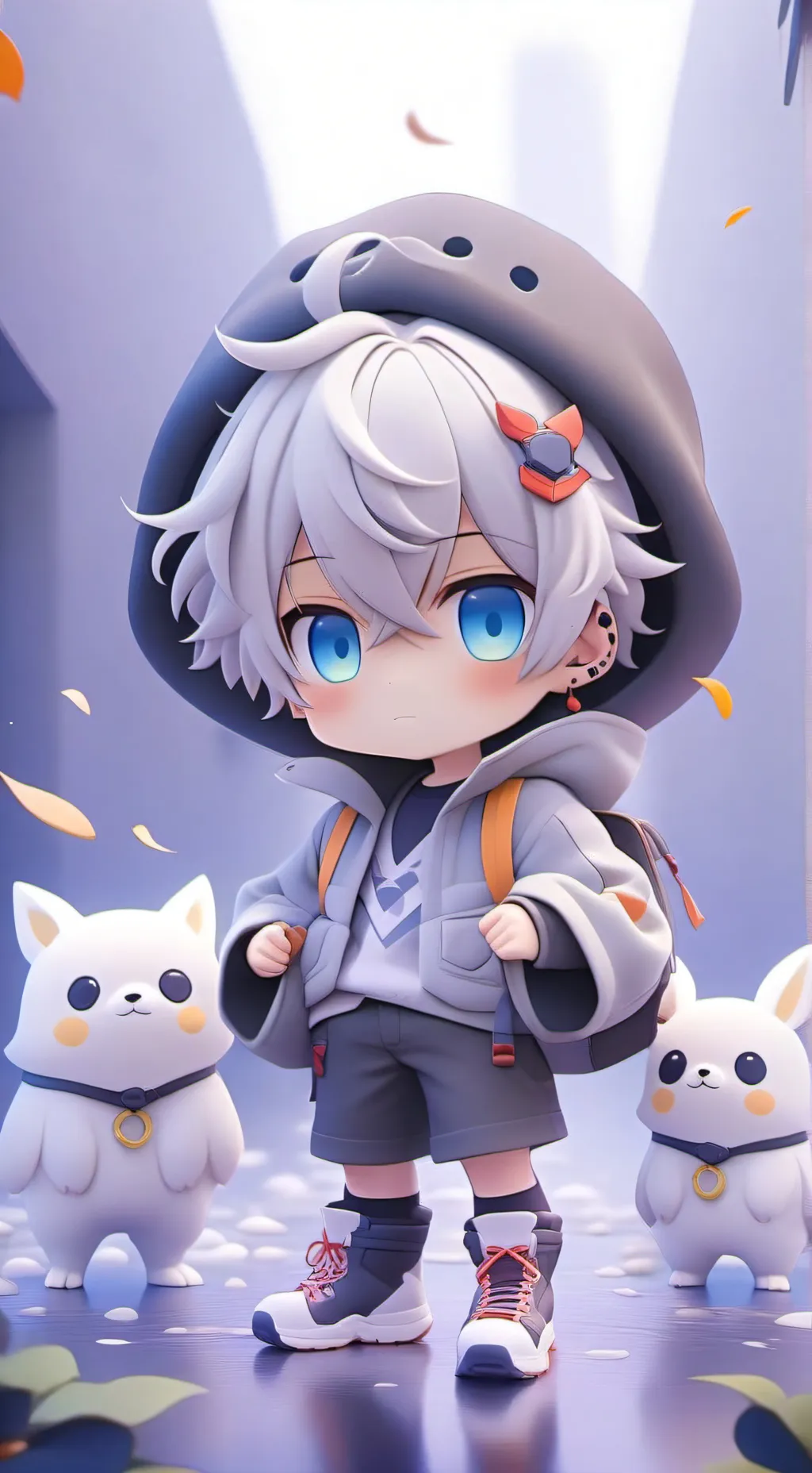 ai character: Mha sleepover background