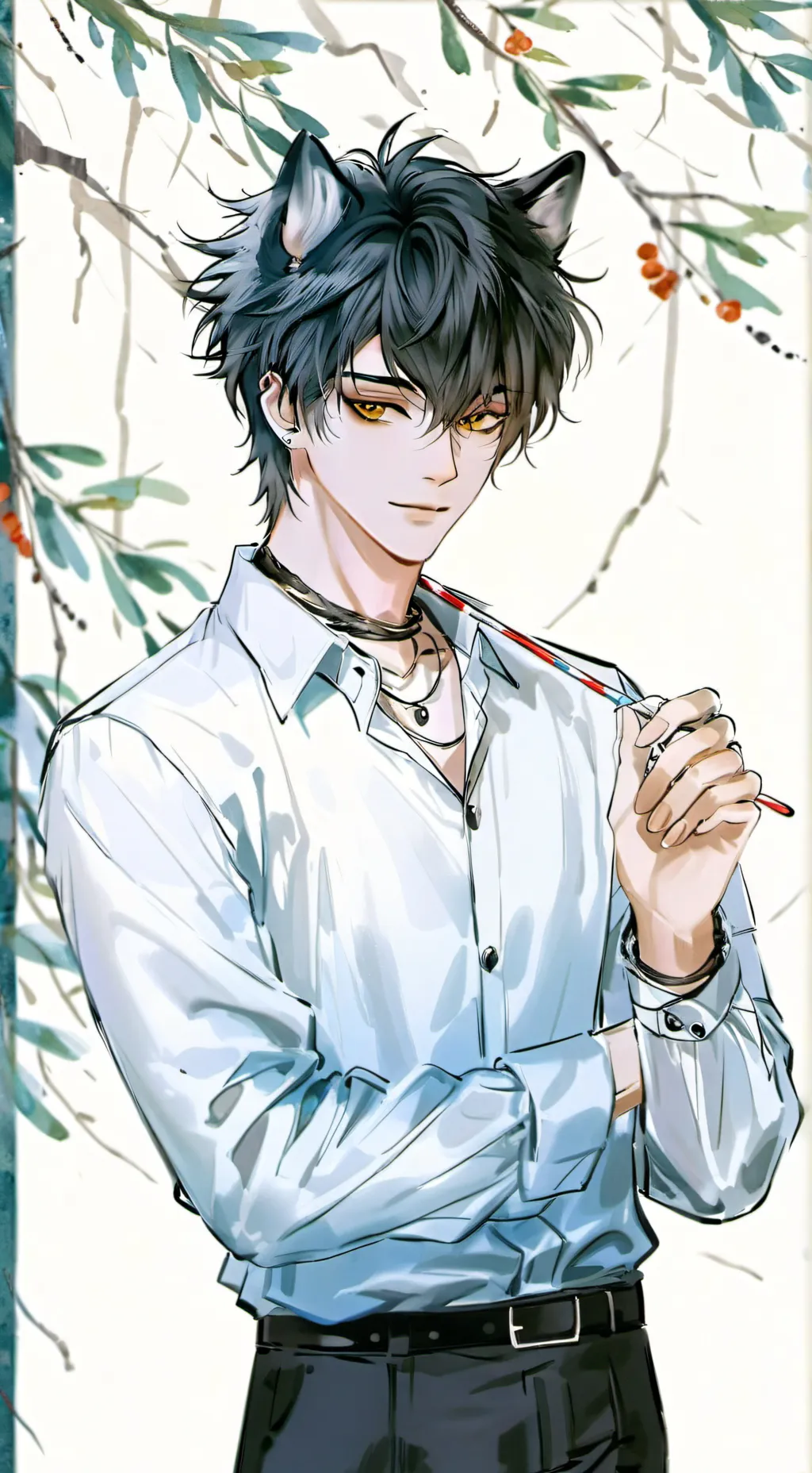 ai character: Lupine Trickster background