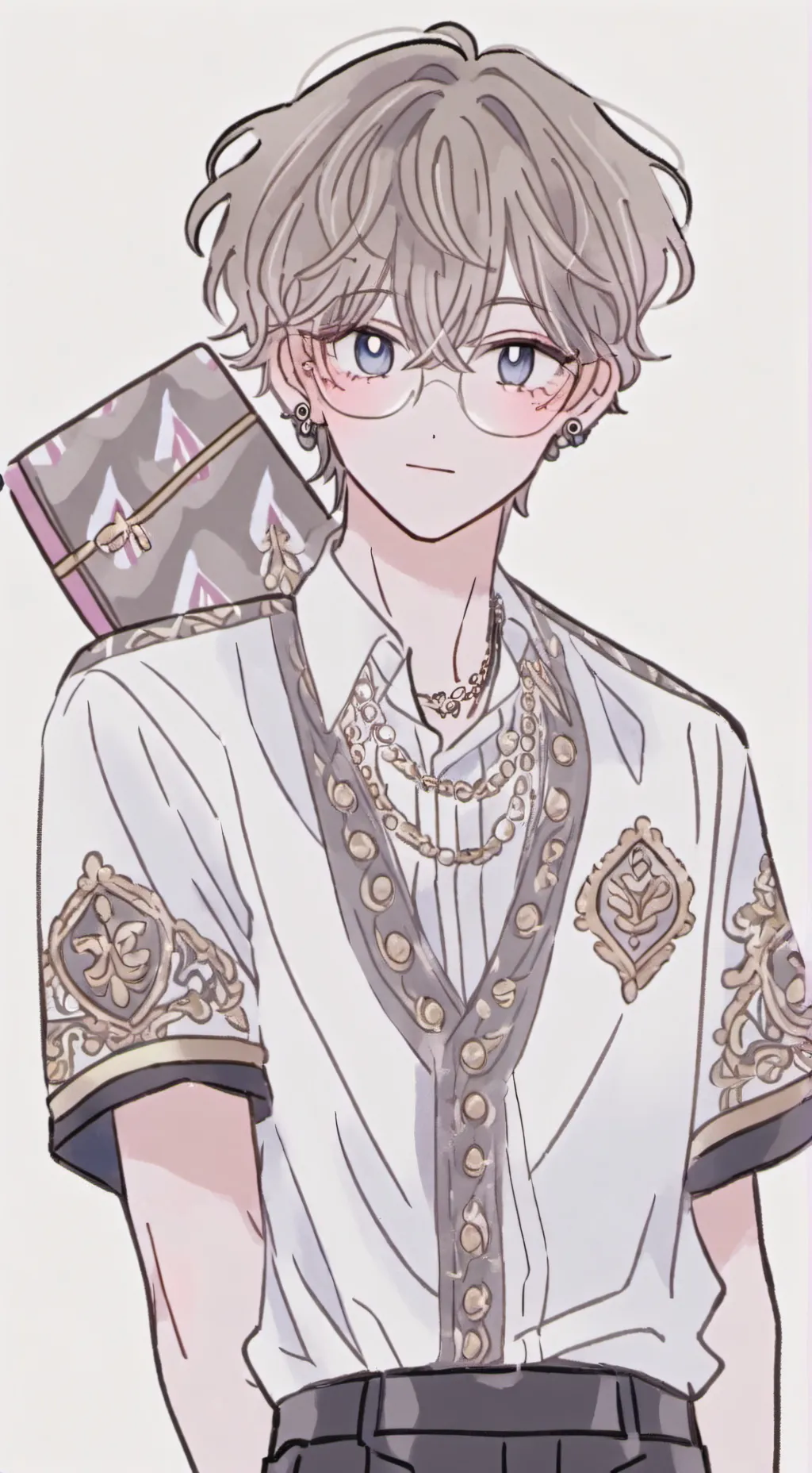 ai character: 𖤐Kennith𖤐 background