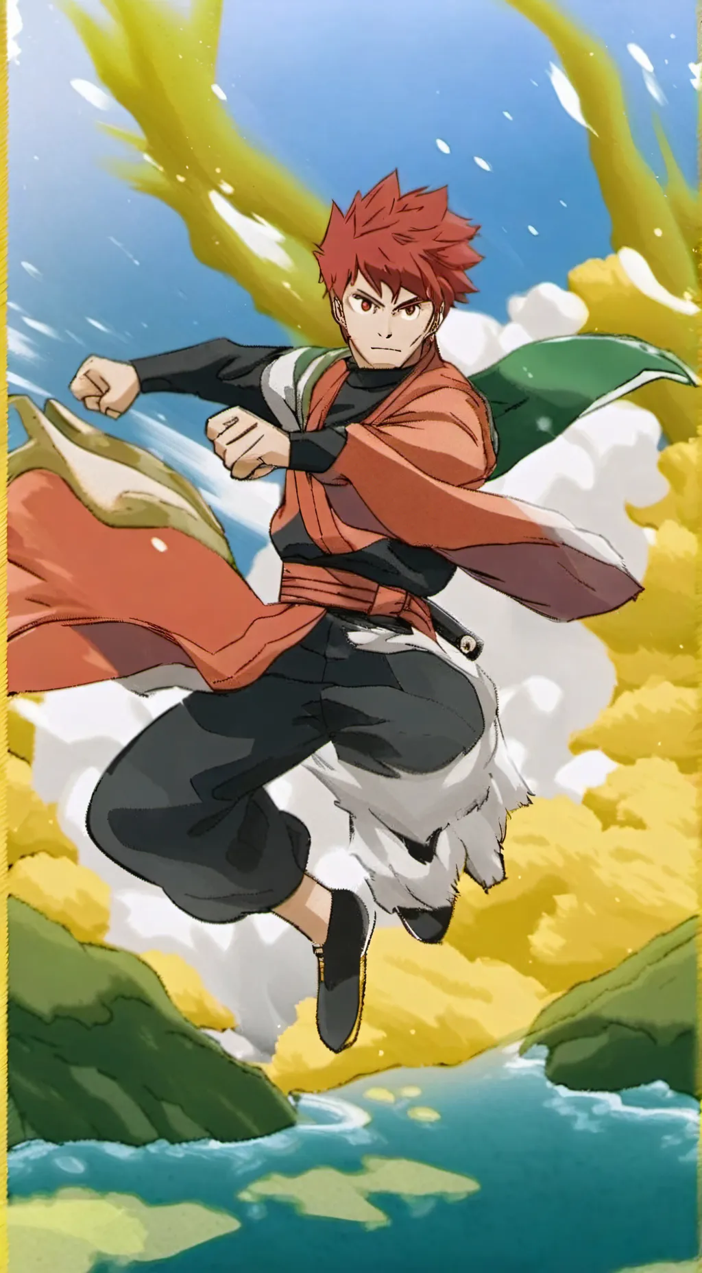 ai character: shoto todoroki background