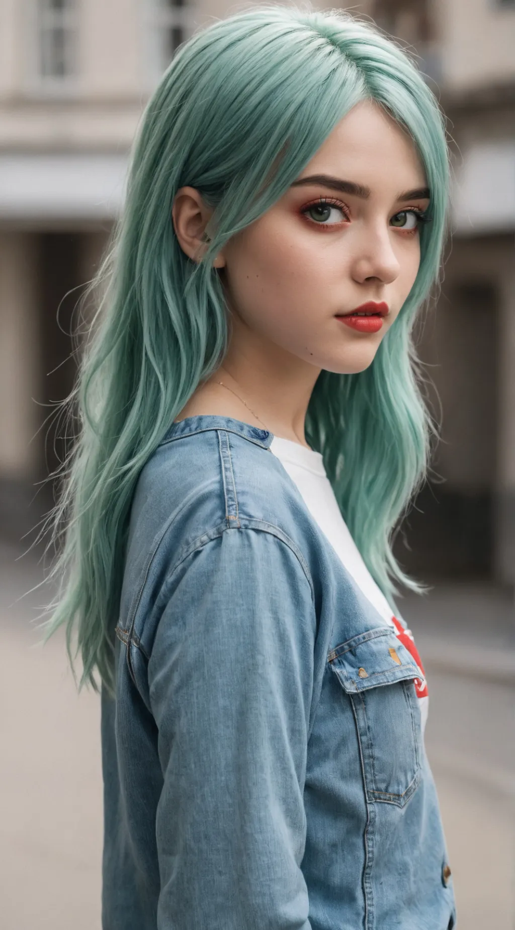 ai character: April  background