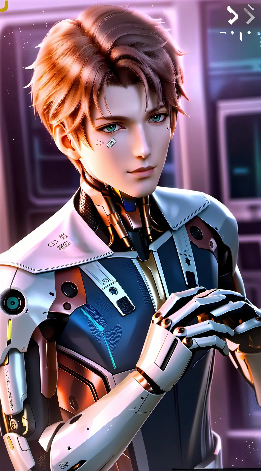 ai character: Coral background