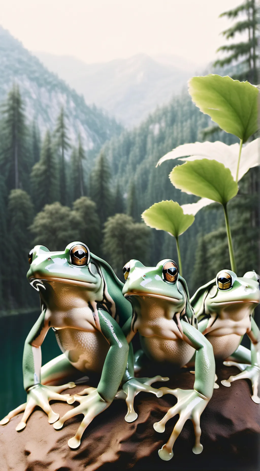 ai character: the frog trio background