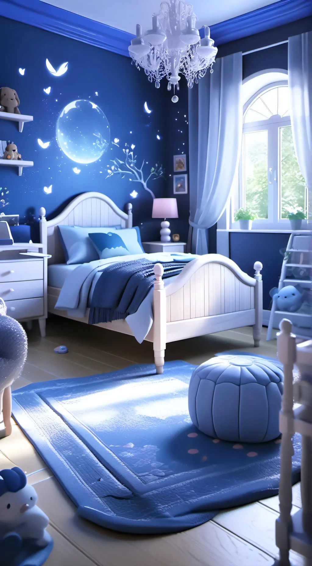 ai character: Mha sleepover! background
