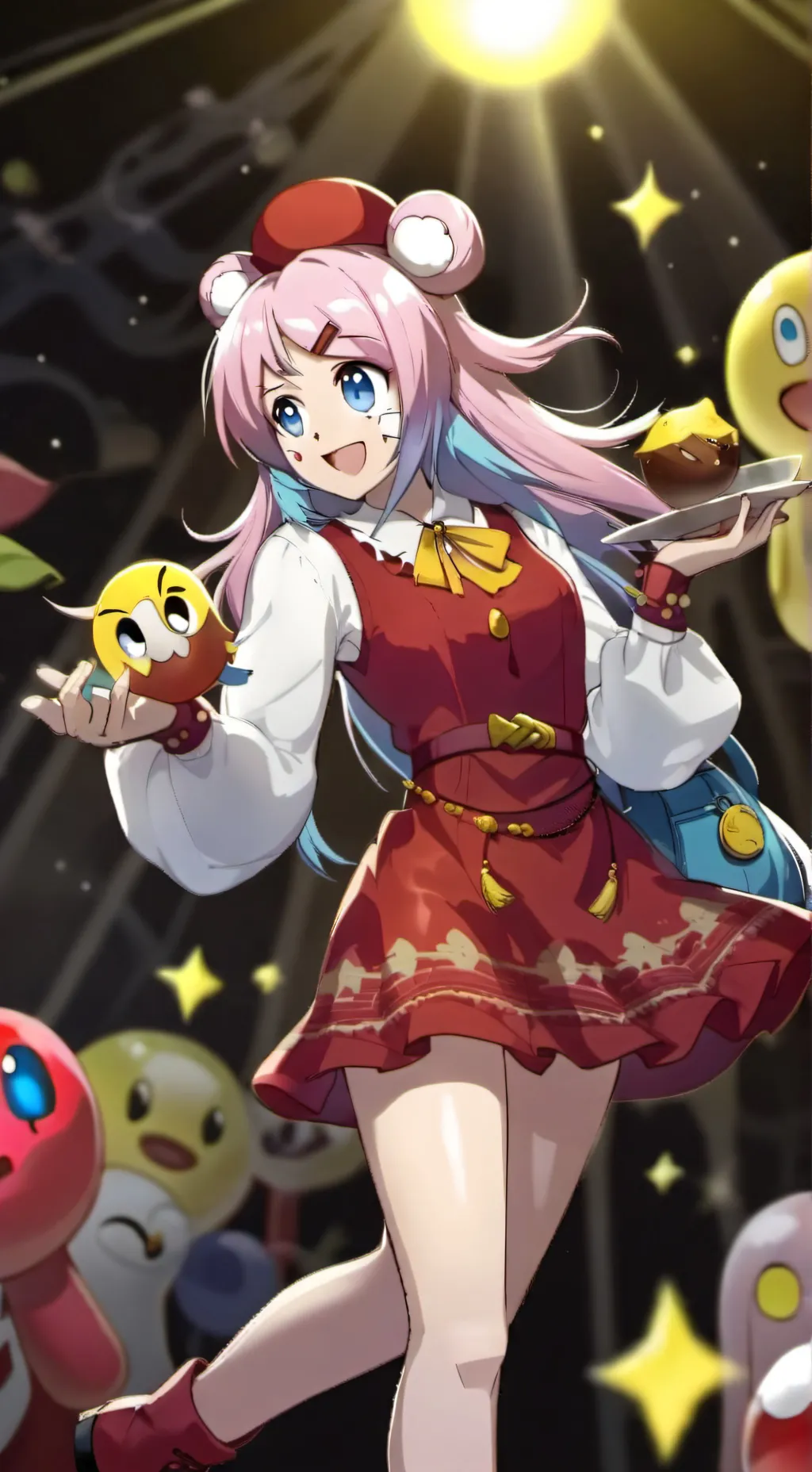 ai character: pinky  background