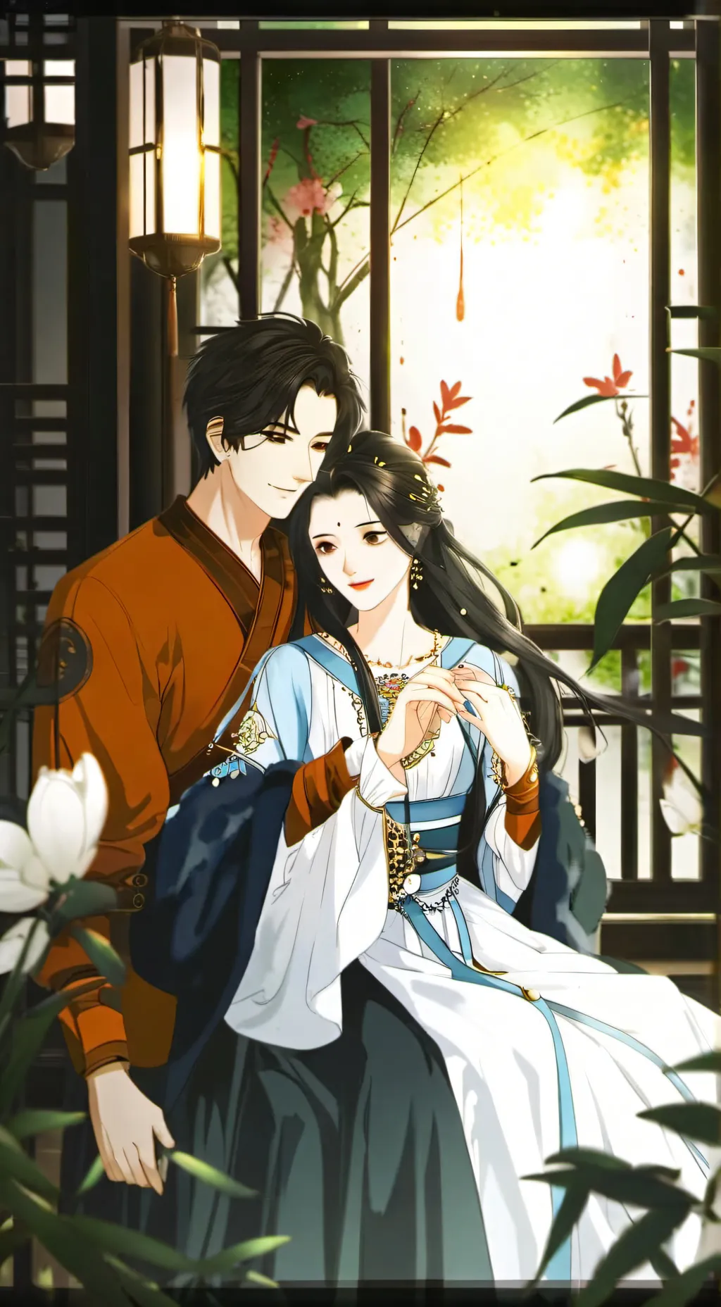 ai character: Couple  background