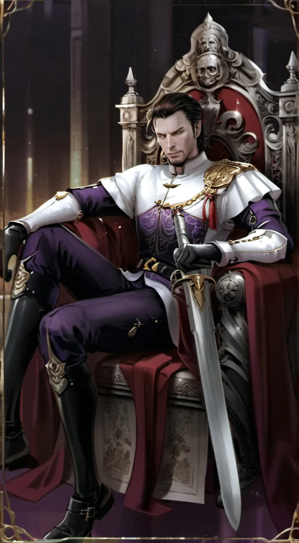 ai character: King Logan background