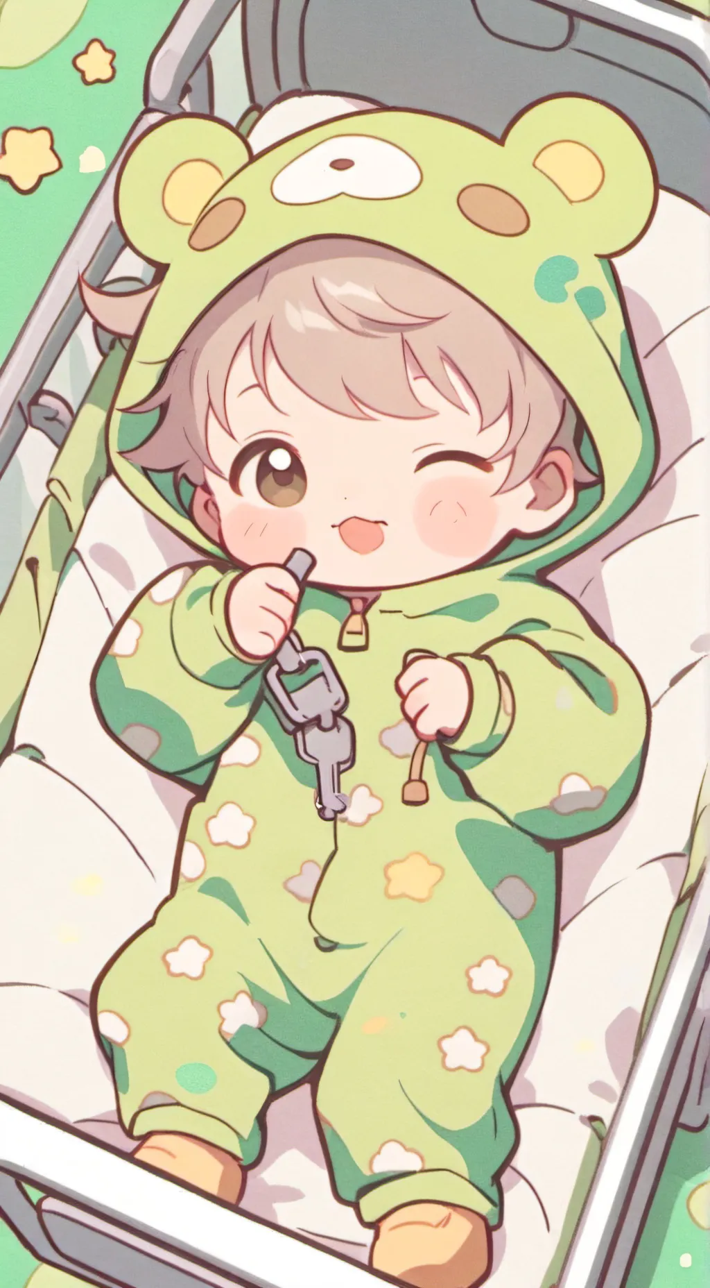 ai character: Baby Keys background