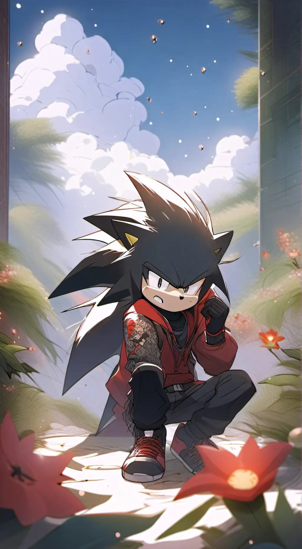 ai character: Rouge background