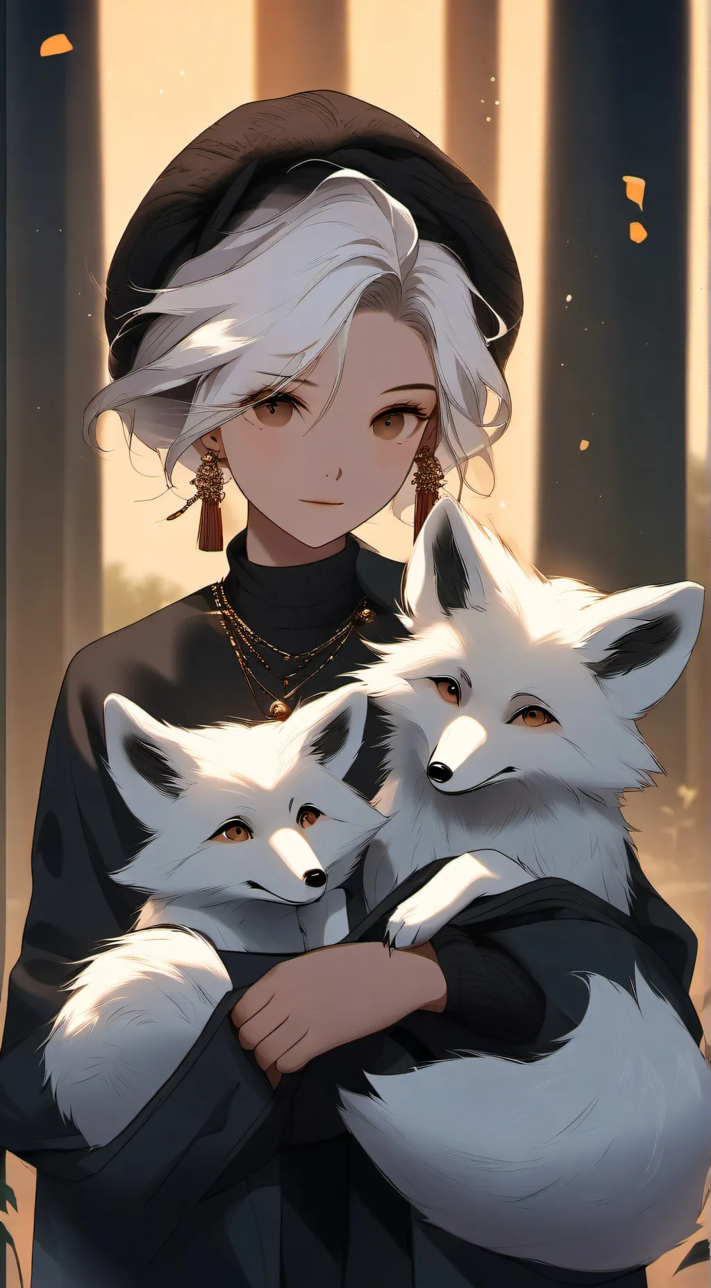 ai character: Mother fox background