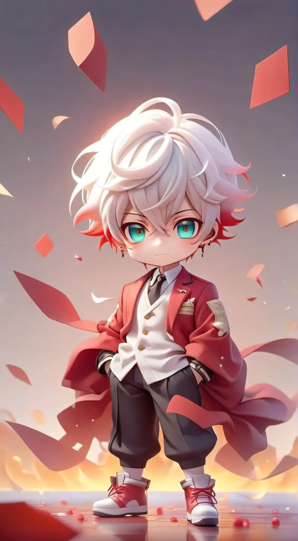 ai character: Shoto todoroki background