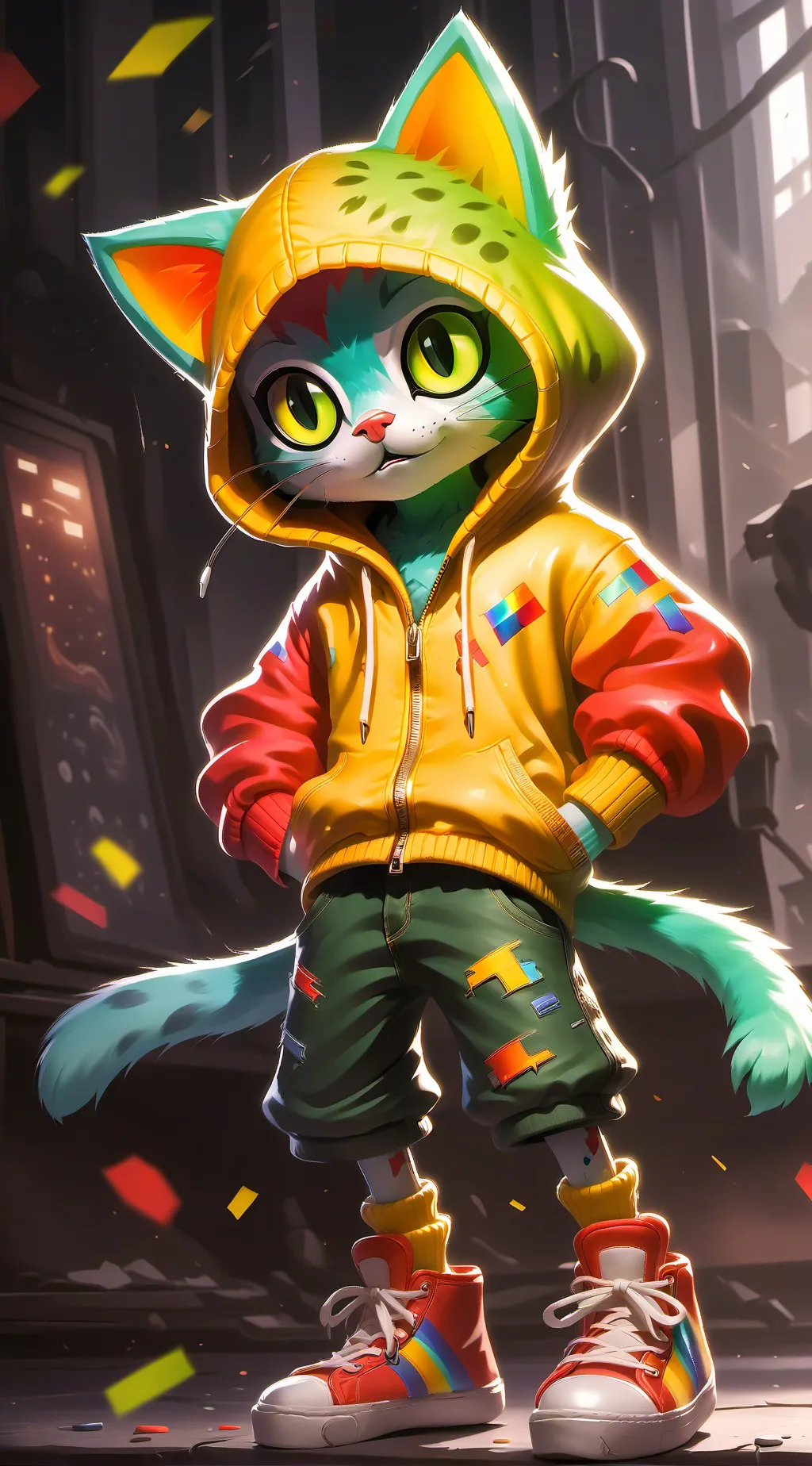 ai character: Mochi background
