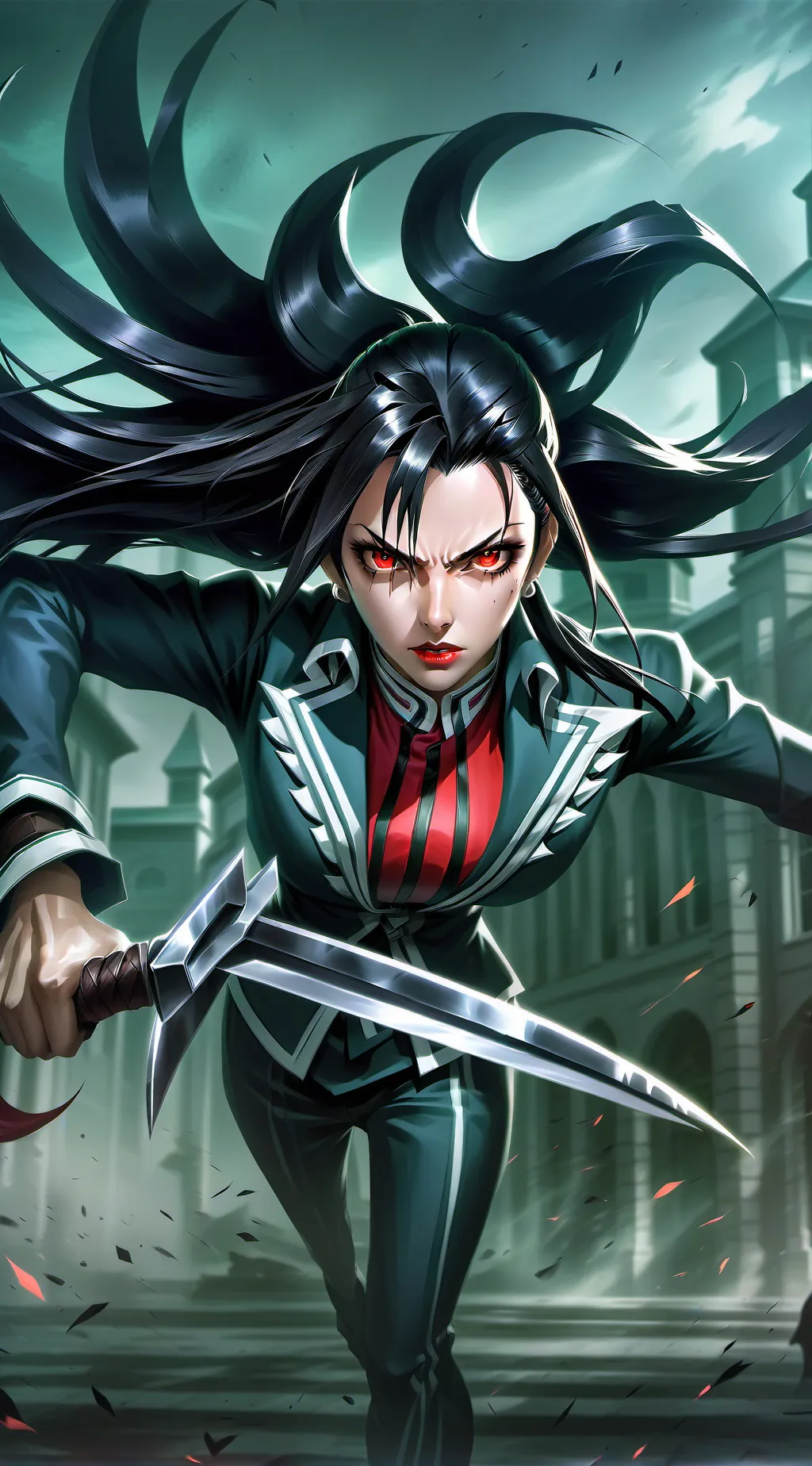 ai character: Ryuuko Matoi background