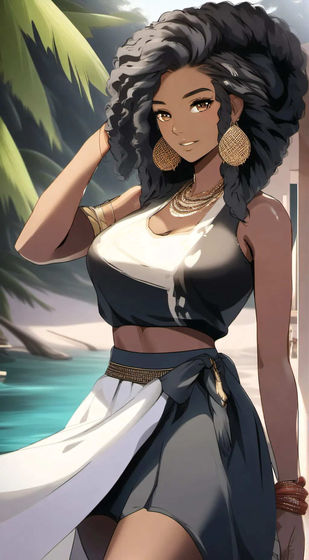 ai character: Body swap background