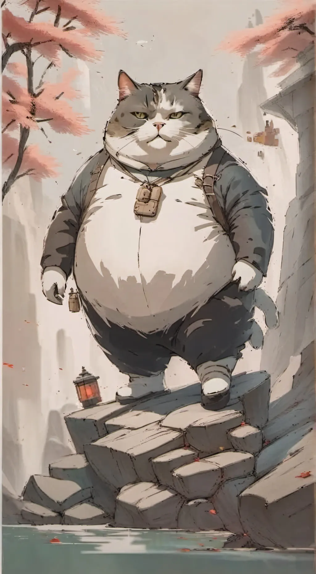 ai character: FAT CAT #2 background