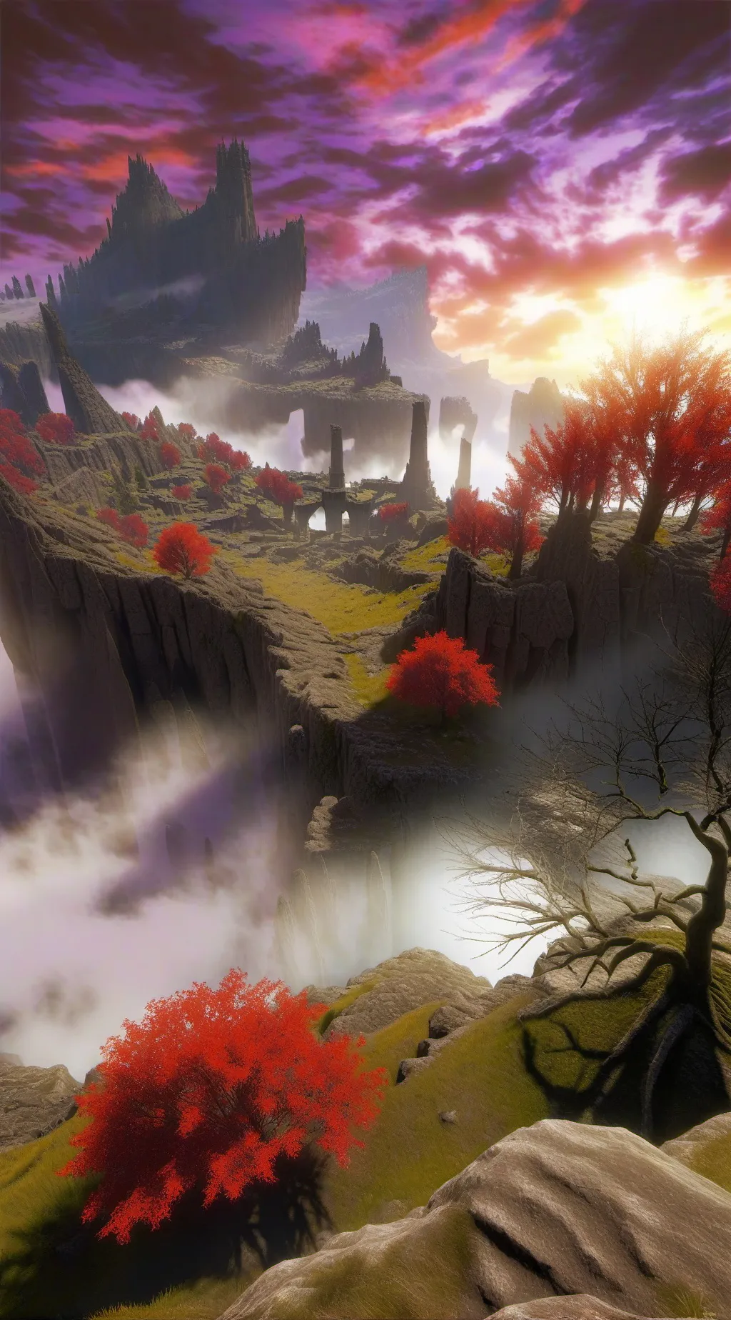 ai character: lonely plateau background
