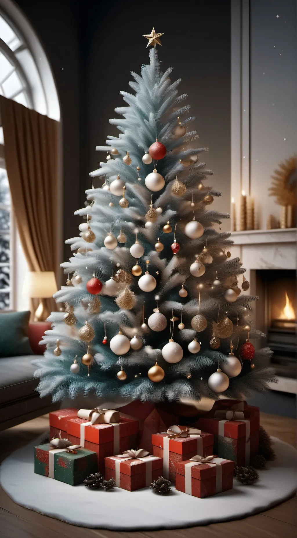 ai character: Y/NTK Christmas background