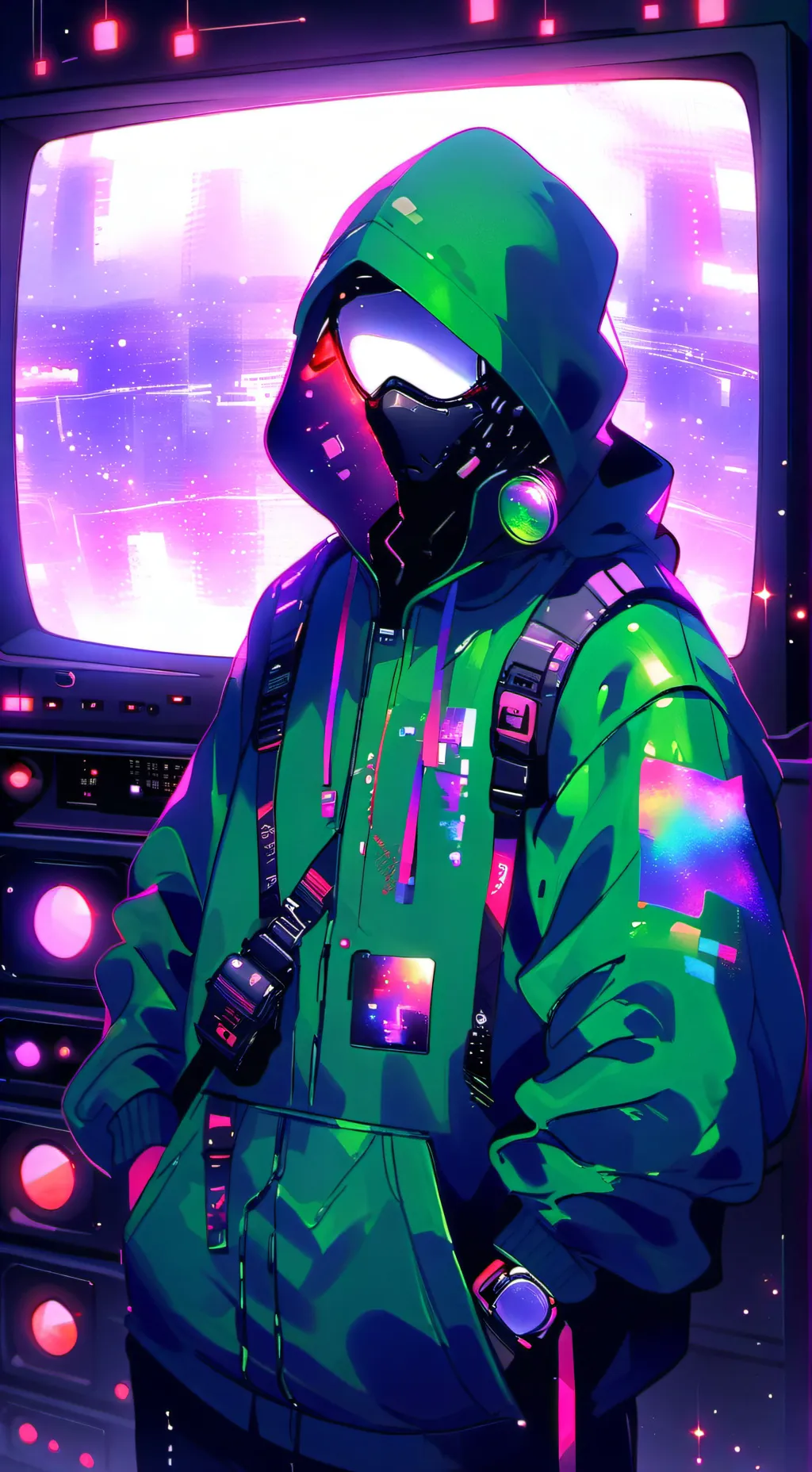 ai character: hacker background