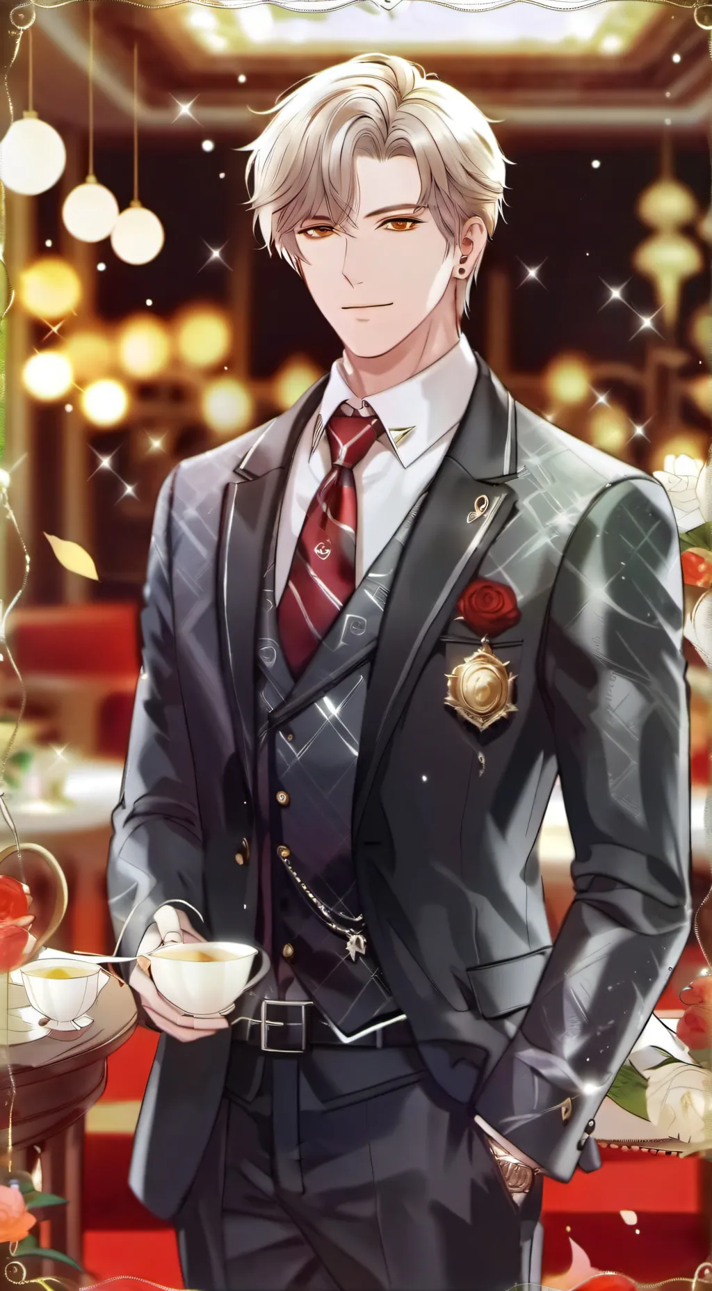ai character: changes  background