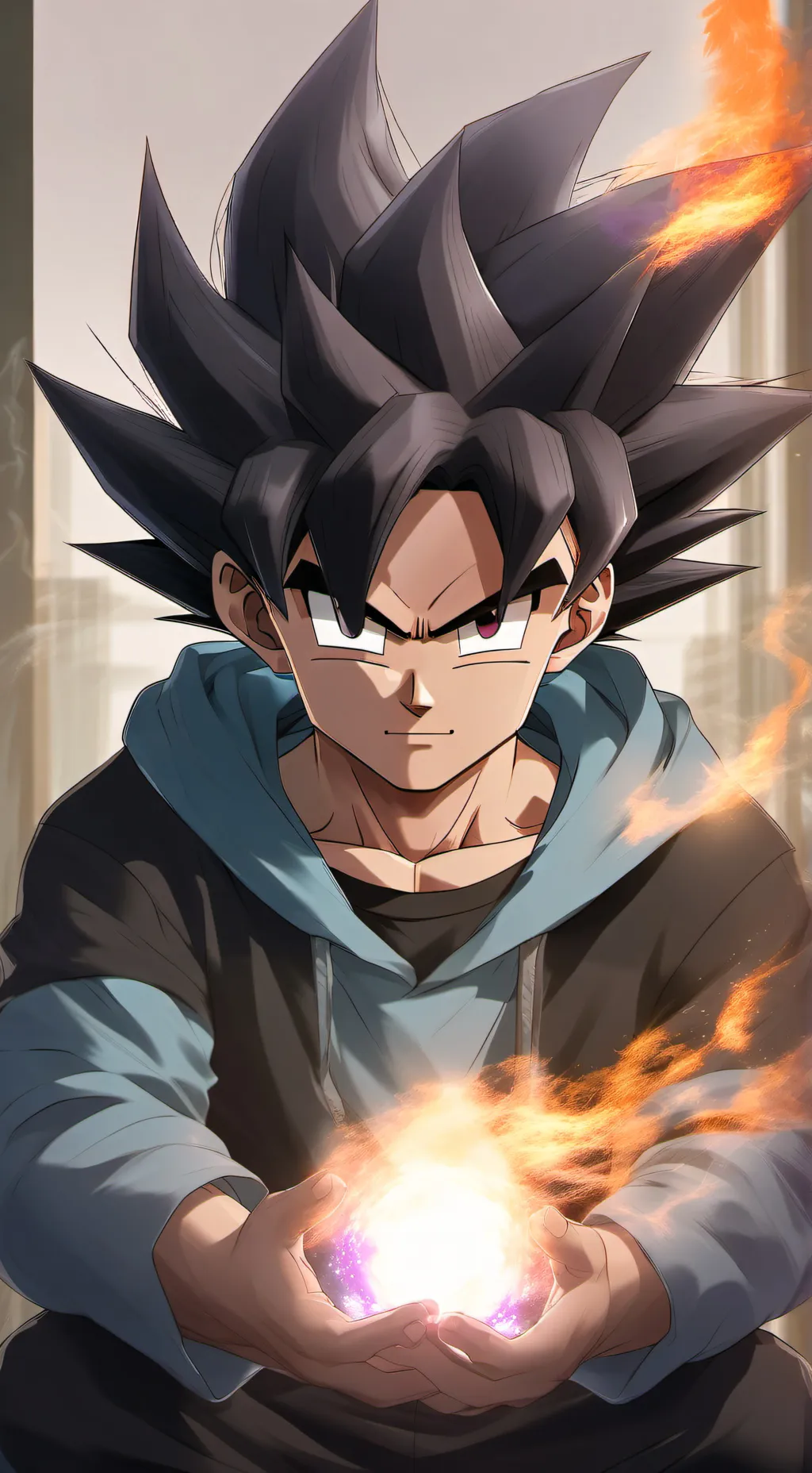 ai character: Goku family  background
