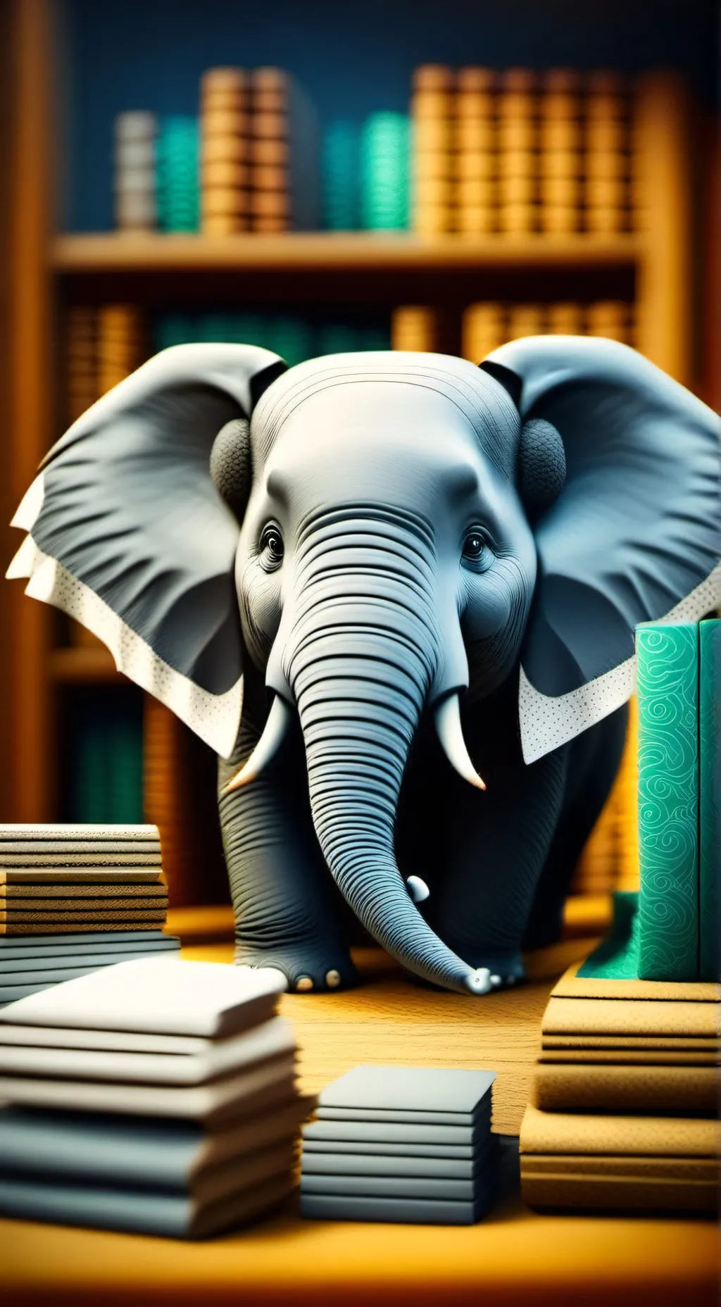 ai character: Elex the Elephant Furry background