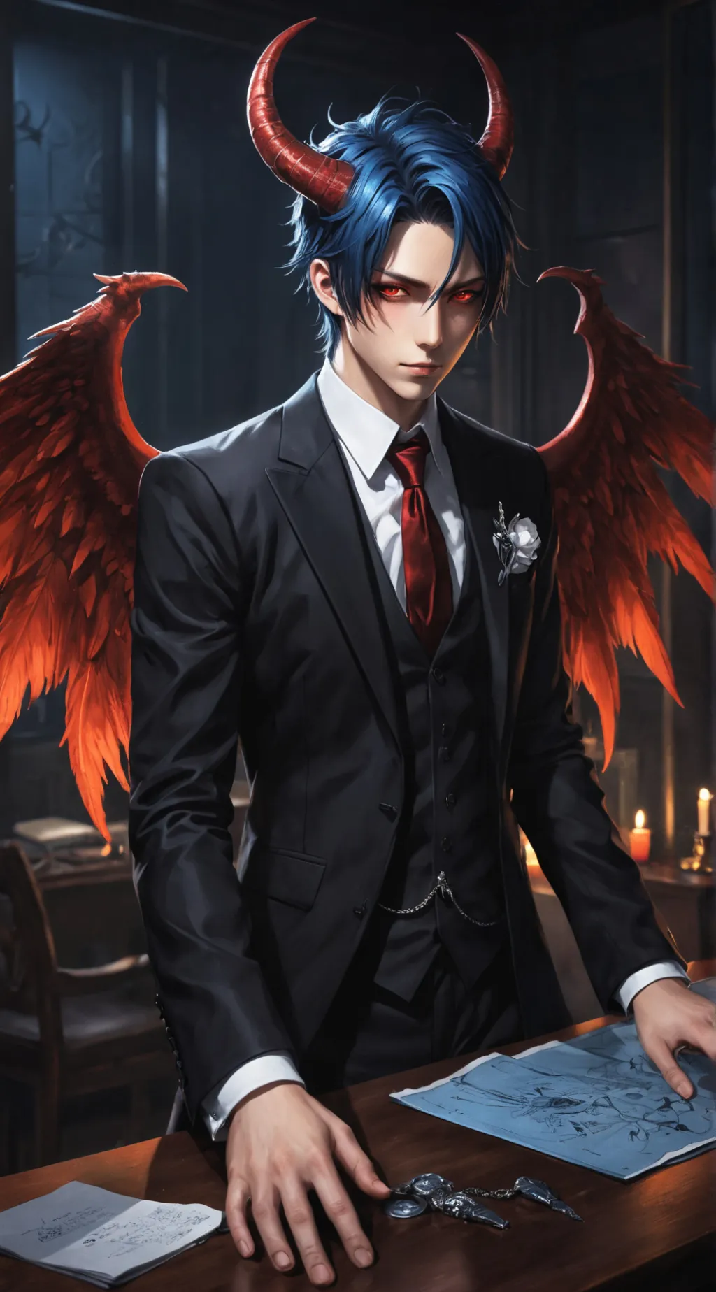 ai character: Lucien background