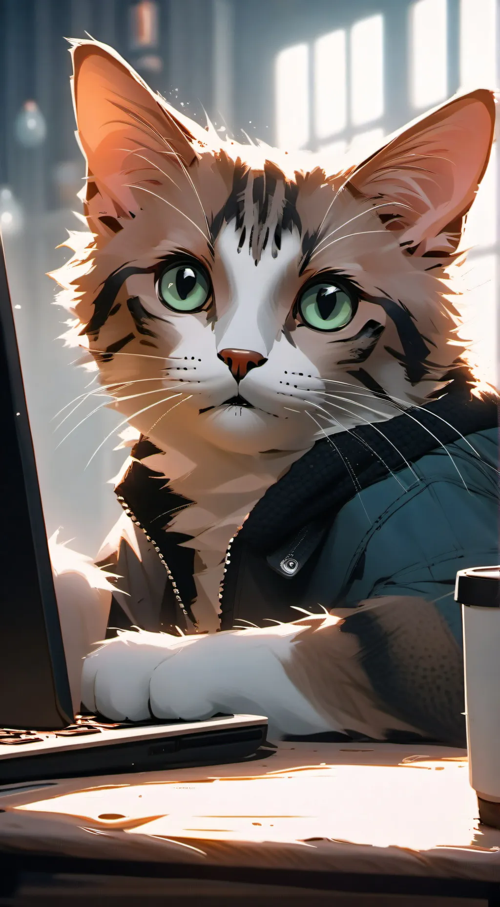 ai character: Pixel background
